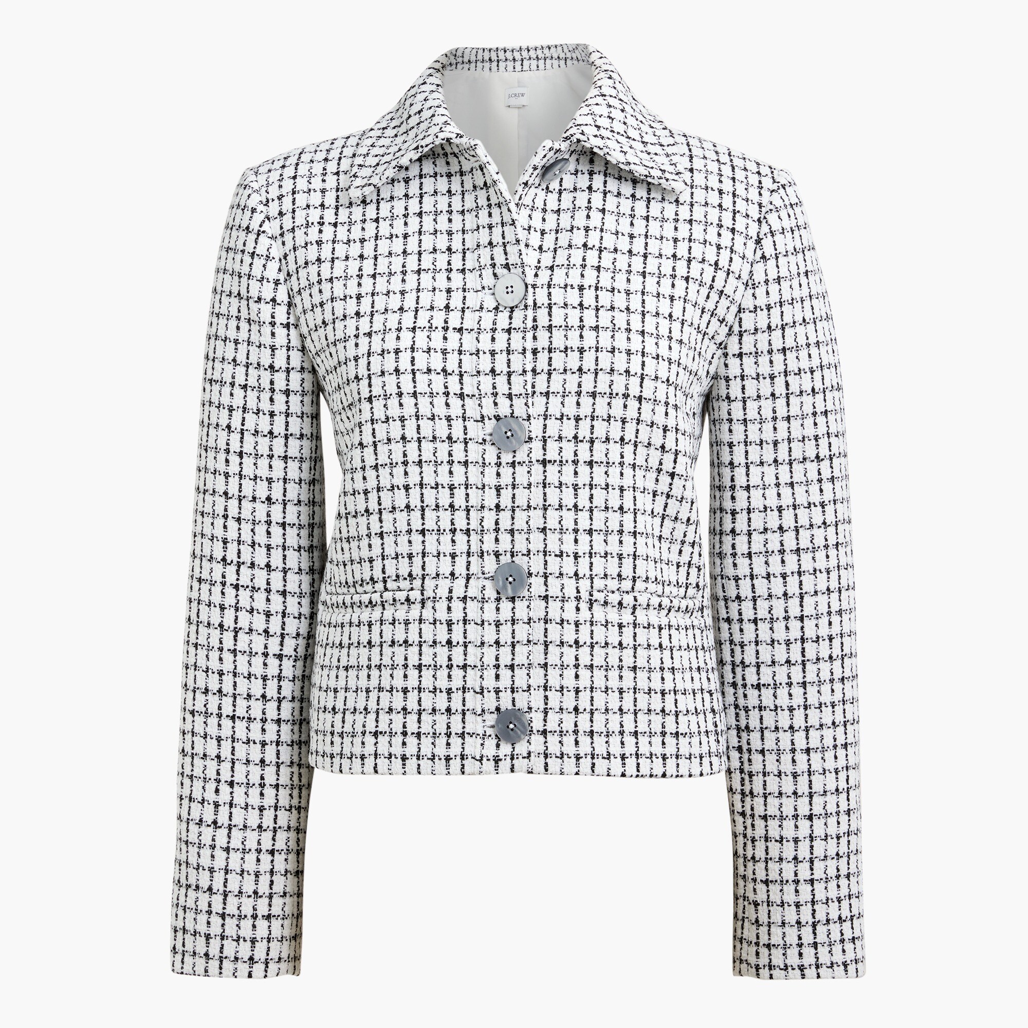 Tweed collared lady jacket