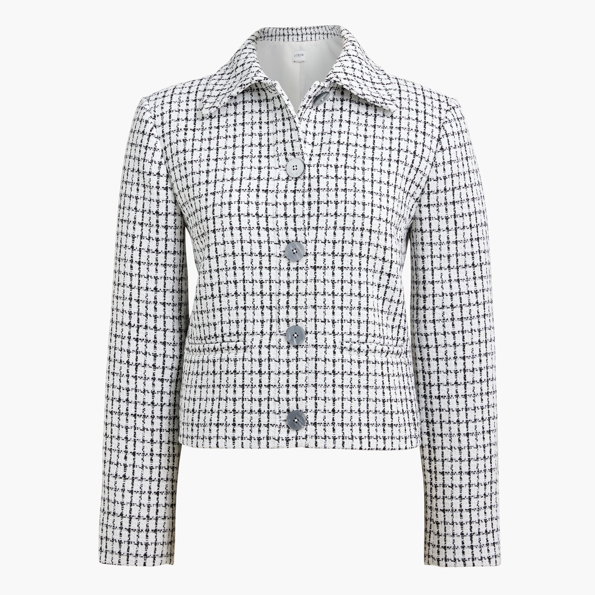 tweed collared lady jacket for women