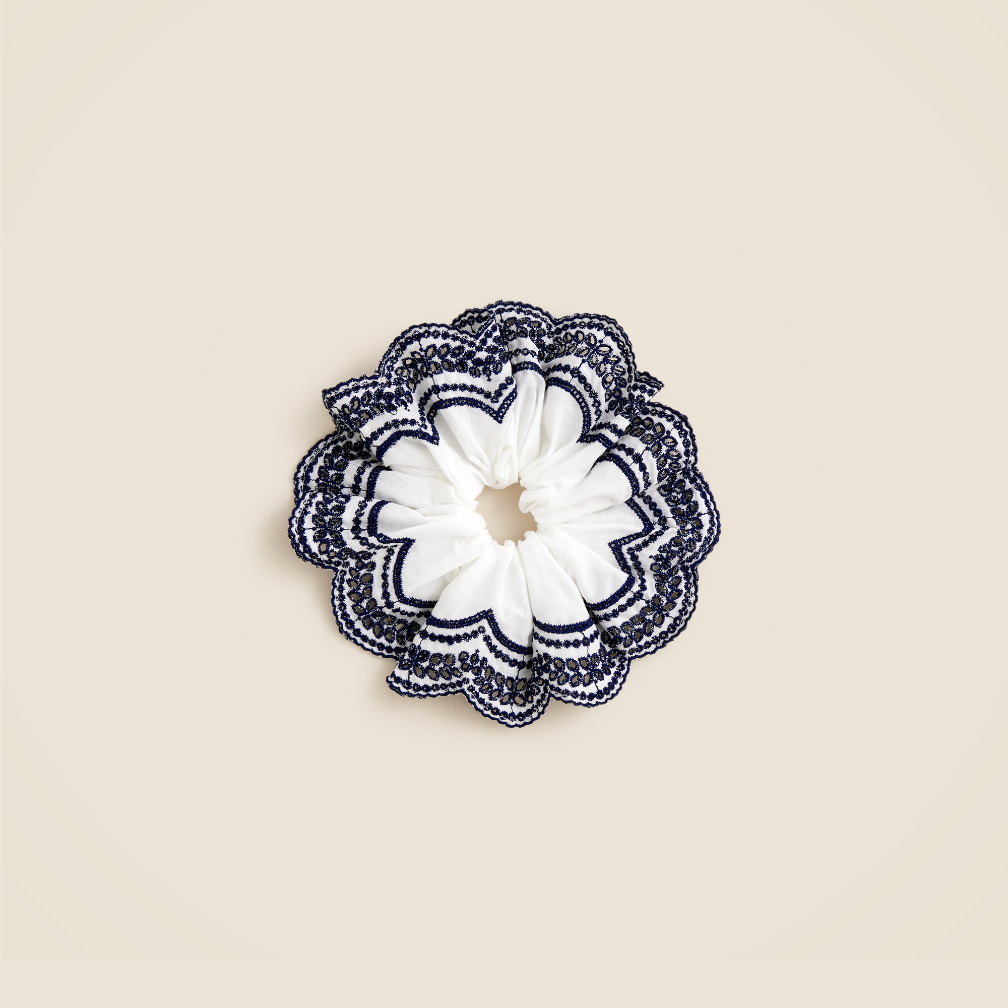womens Oversized eyelet scrunchie
