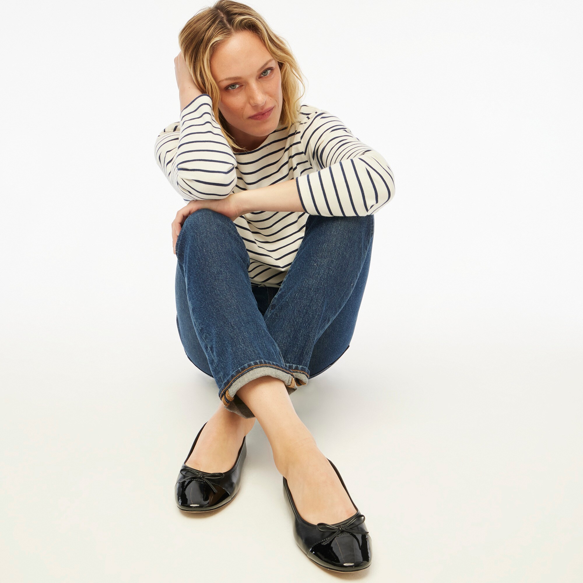 Slim boyfriend jean in all-day stretch