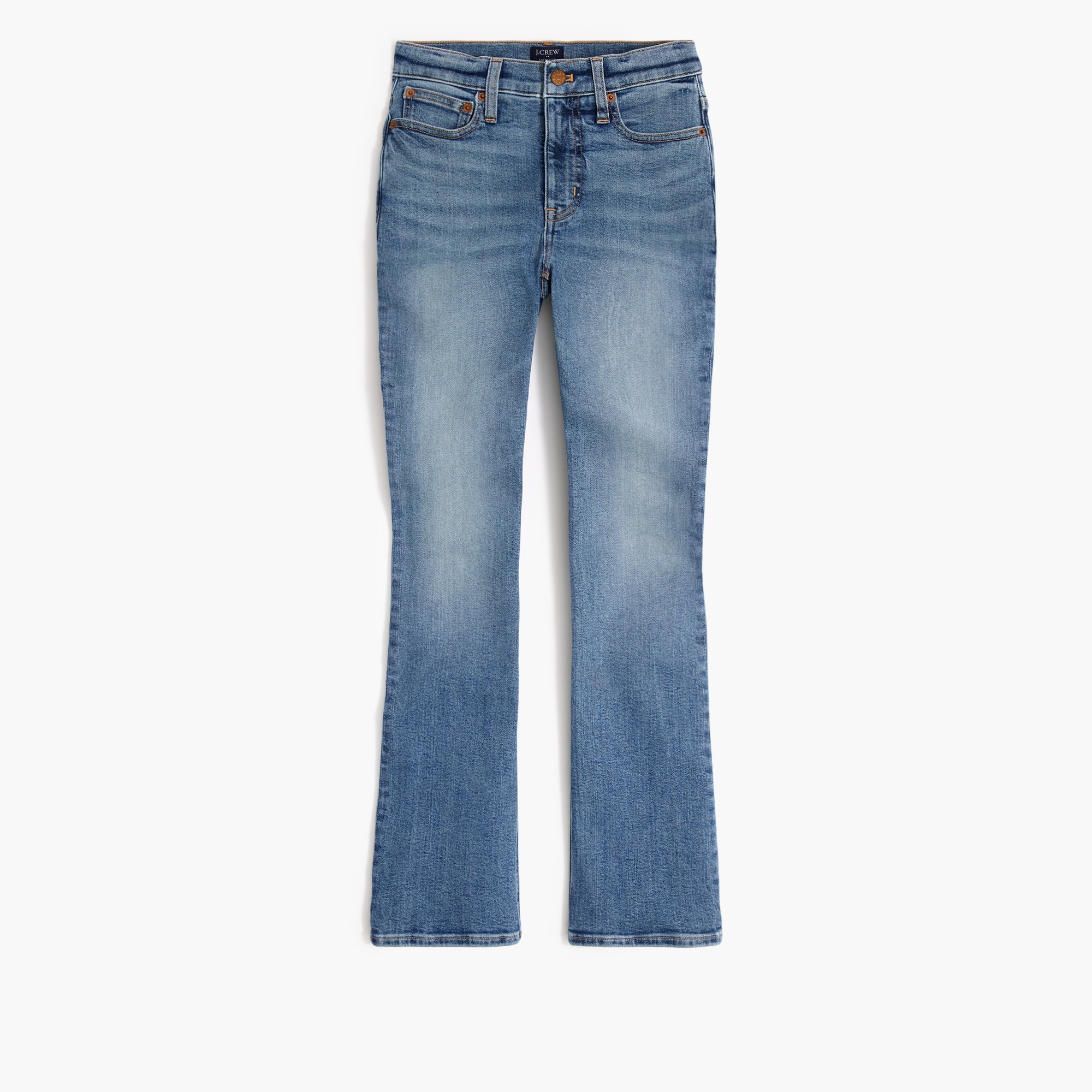 Petite flare crop jean in all-day stretch