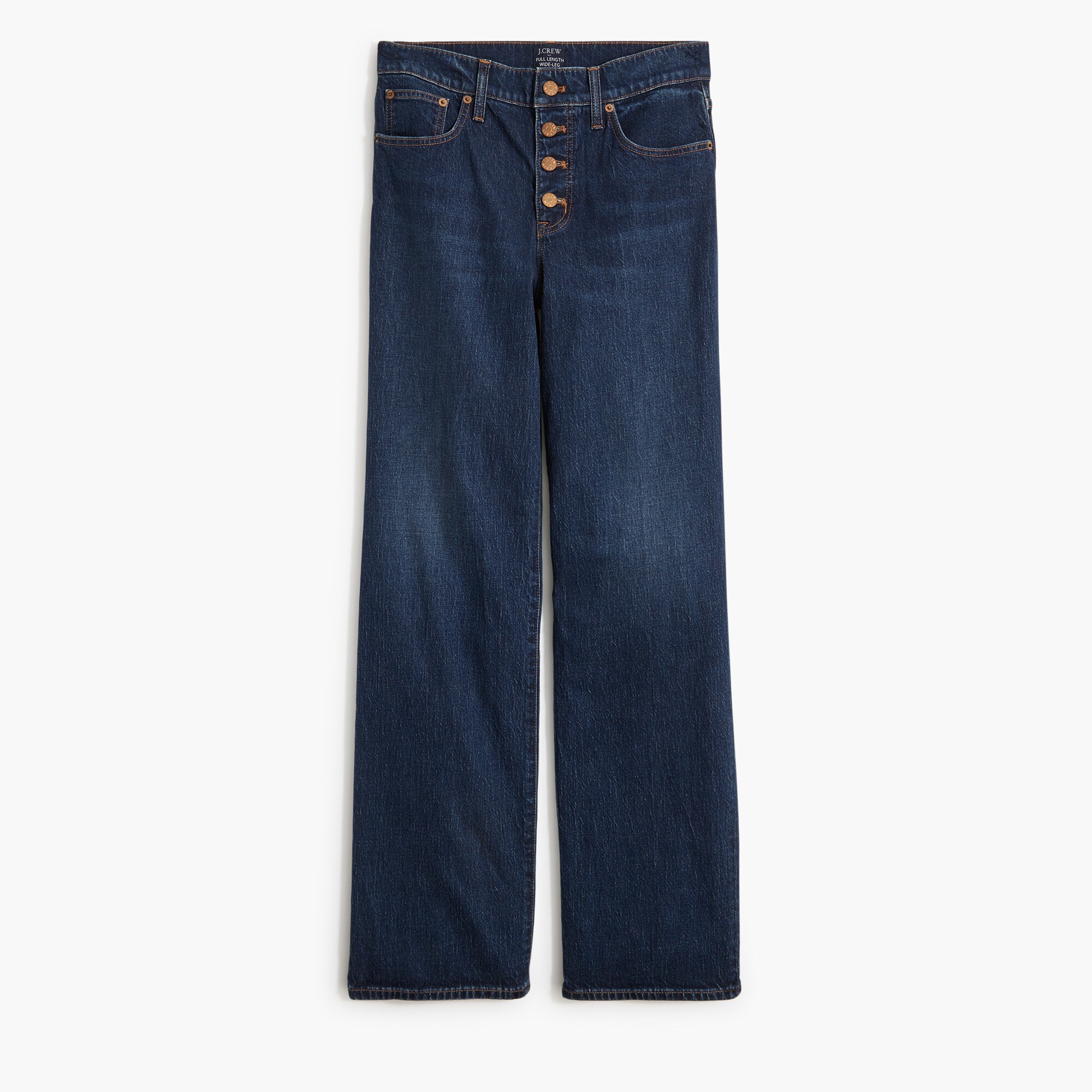 full-length wide-leg jean in all-day stretch for women