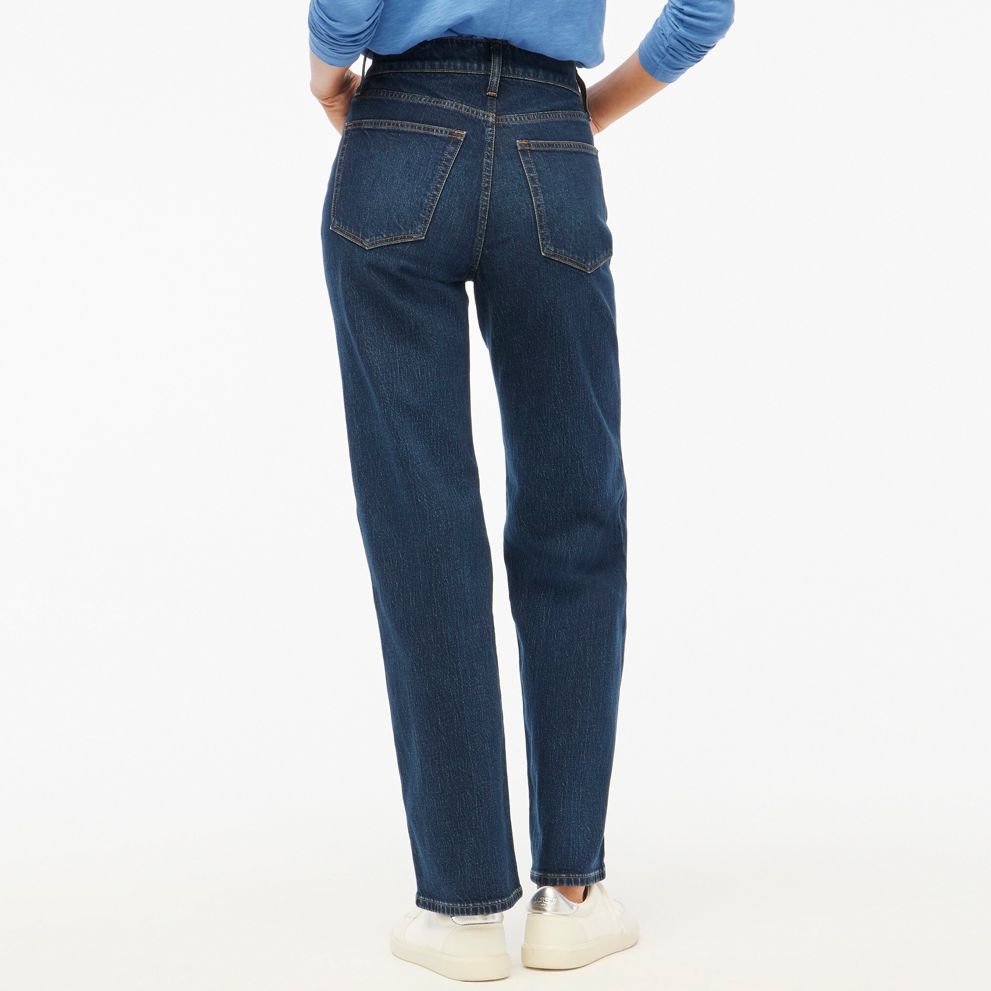 Full-length wide-leg jean in all-day stretch