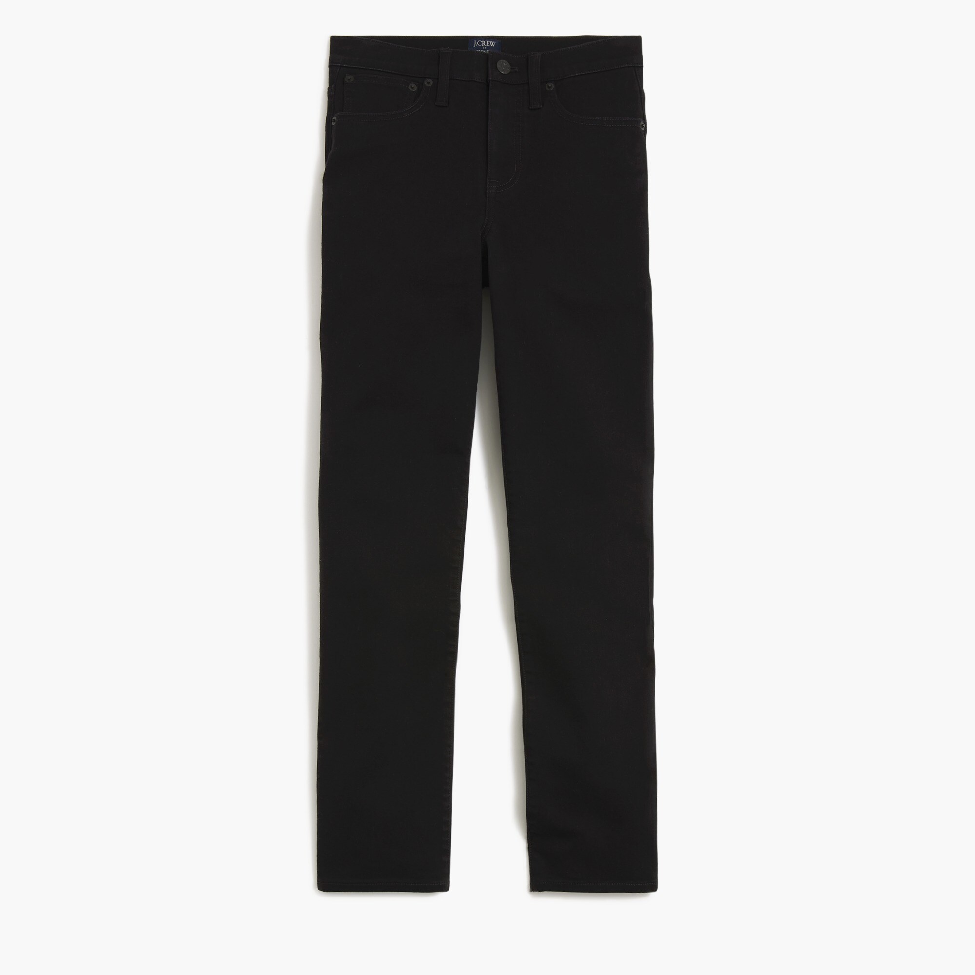 Curvy essential straight black jean in all-day stretch