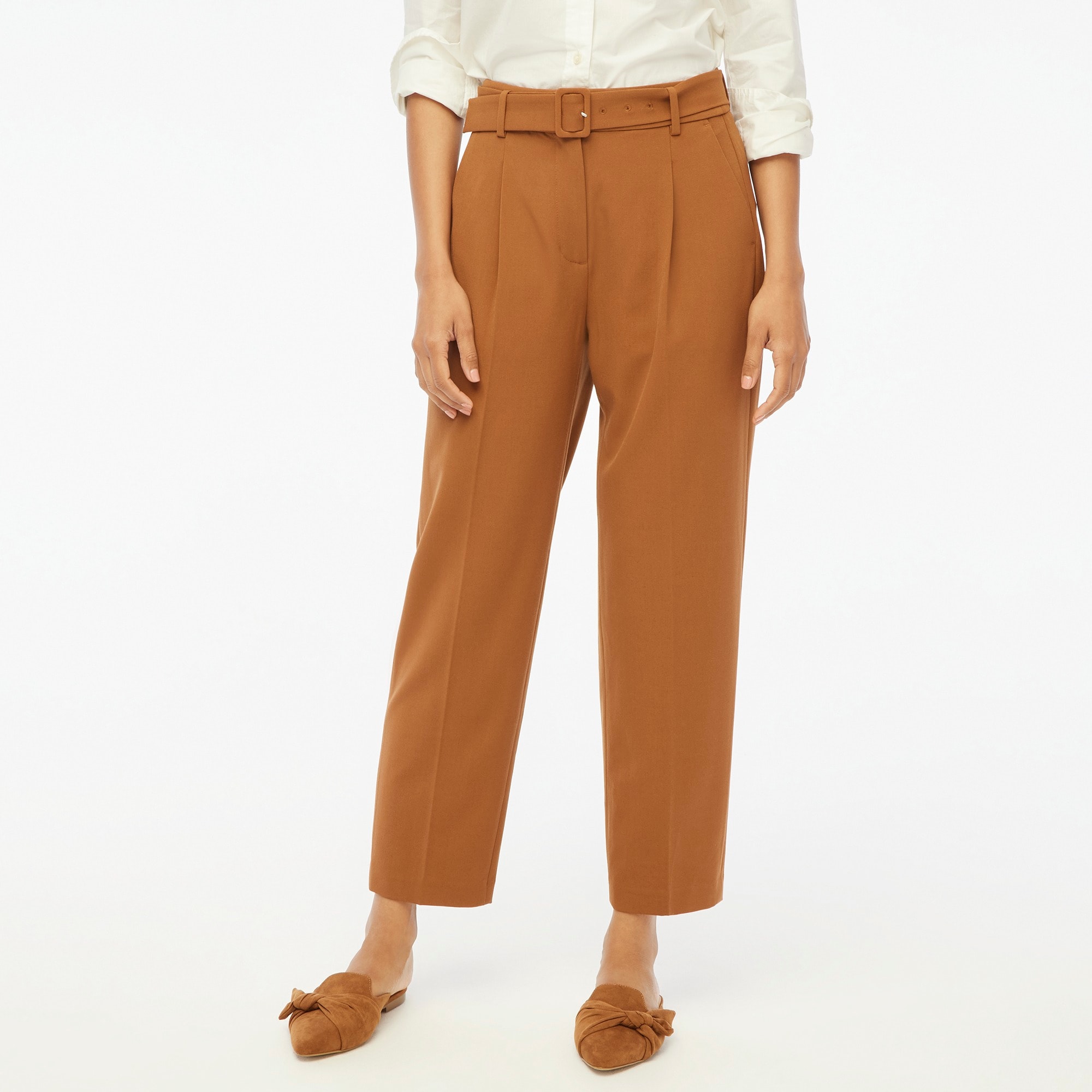 BELTED PANTS DRESS