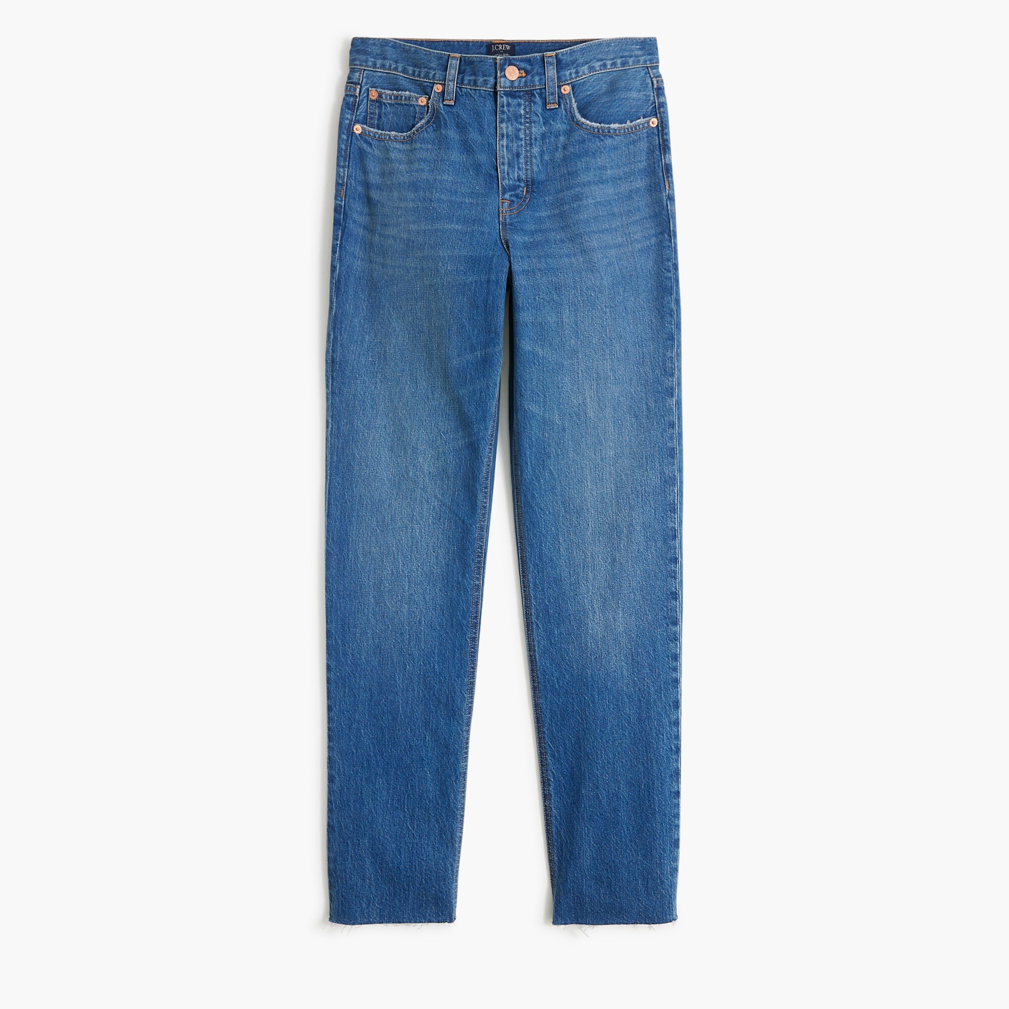 premium edition straight jean with button fly for women