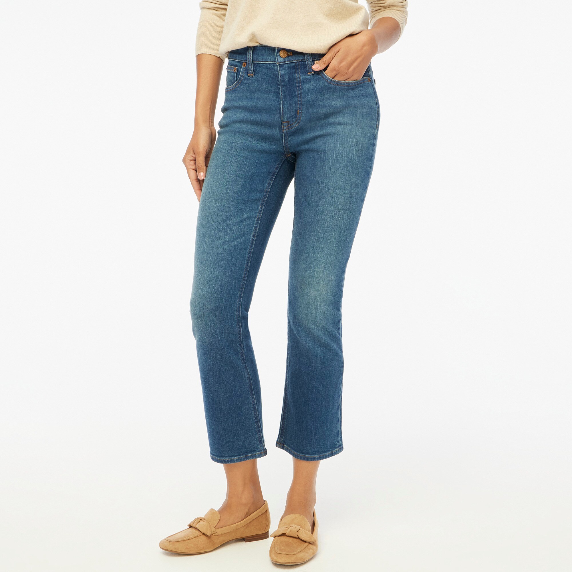 J crew cropped jeans deals