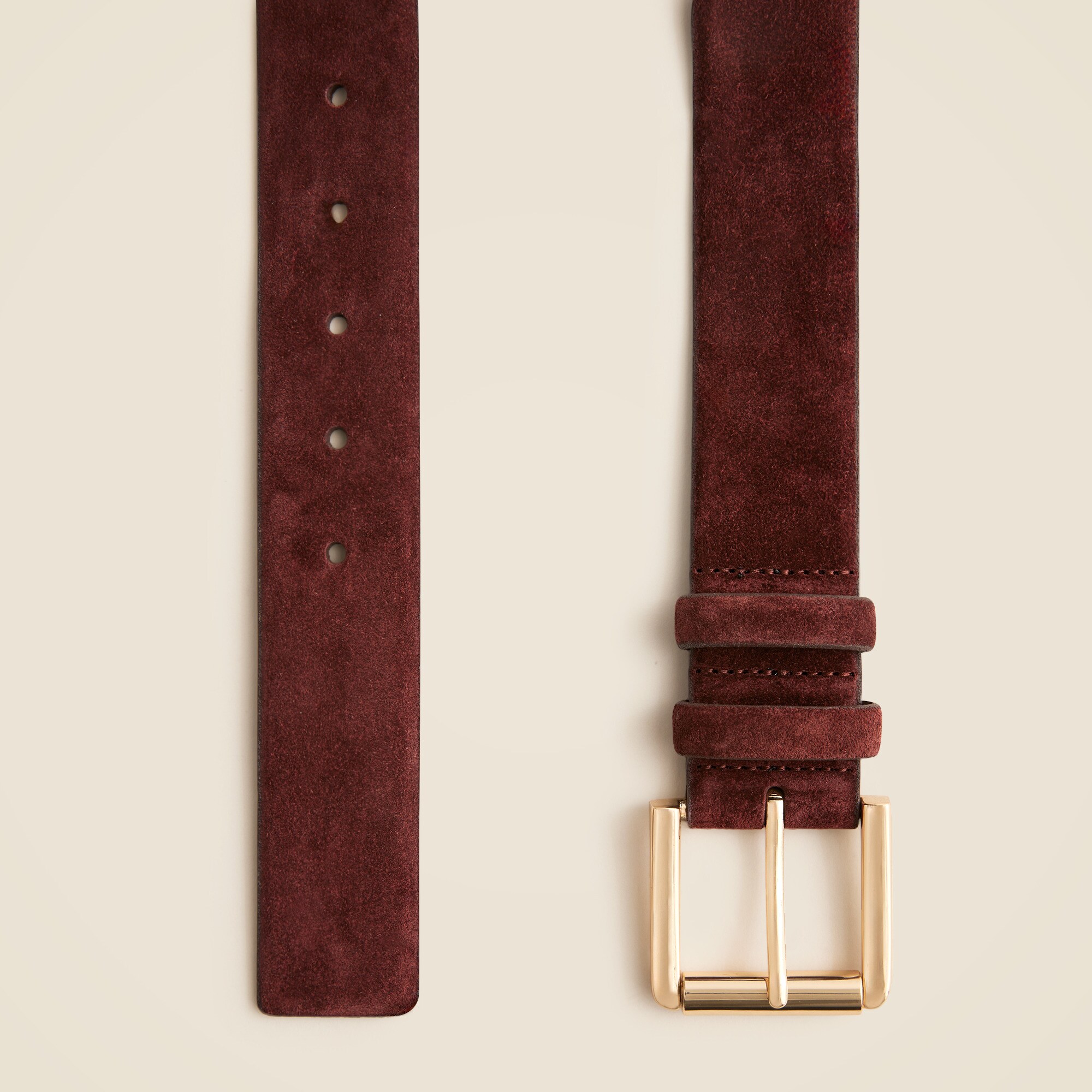 Suede roller-buckle belt - thumbnail 2