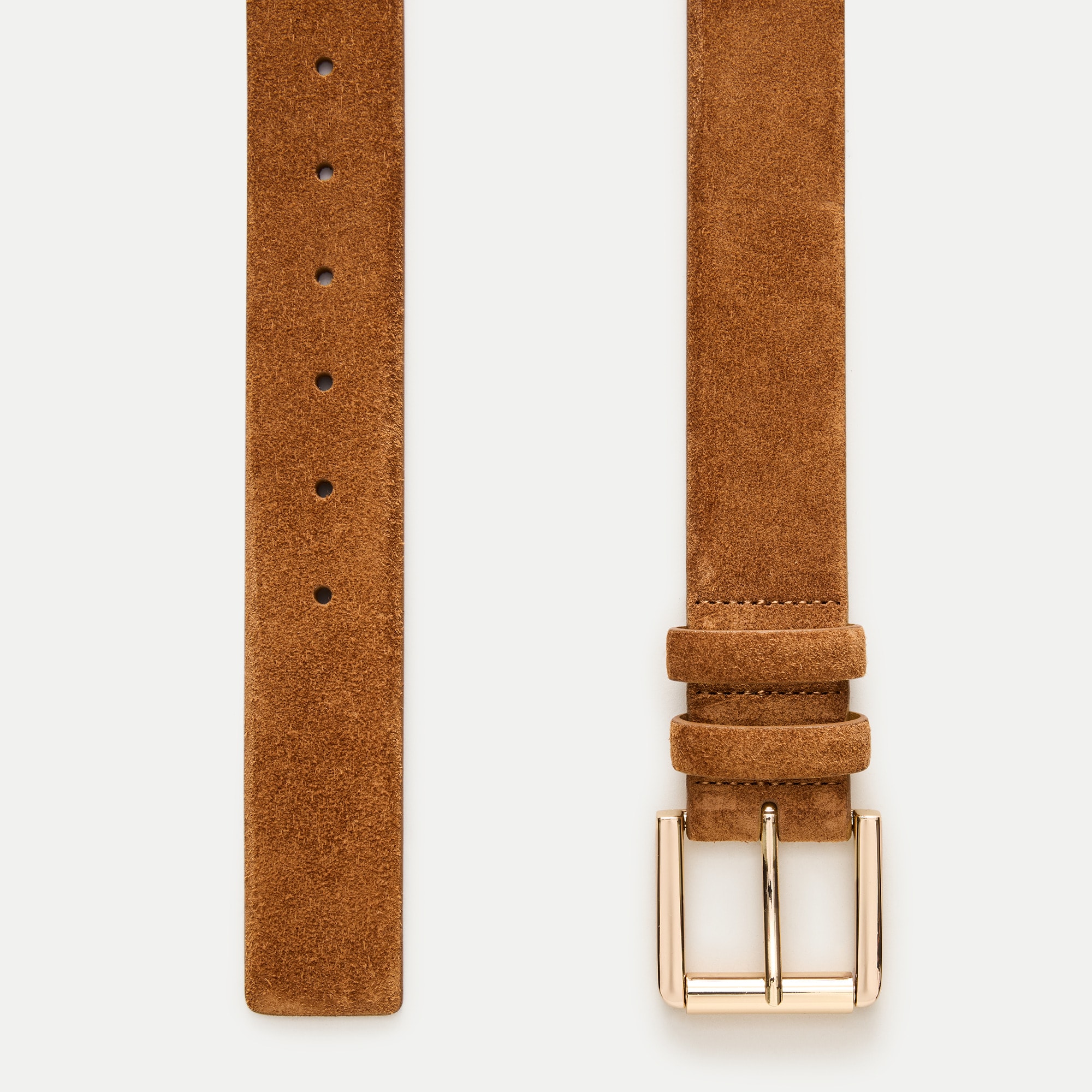 Suede roller-buckle belt - thumbnail 4
