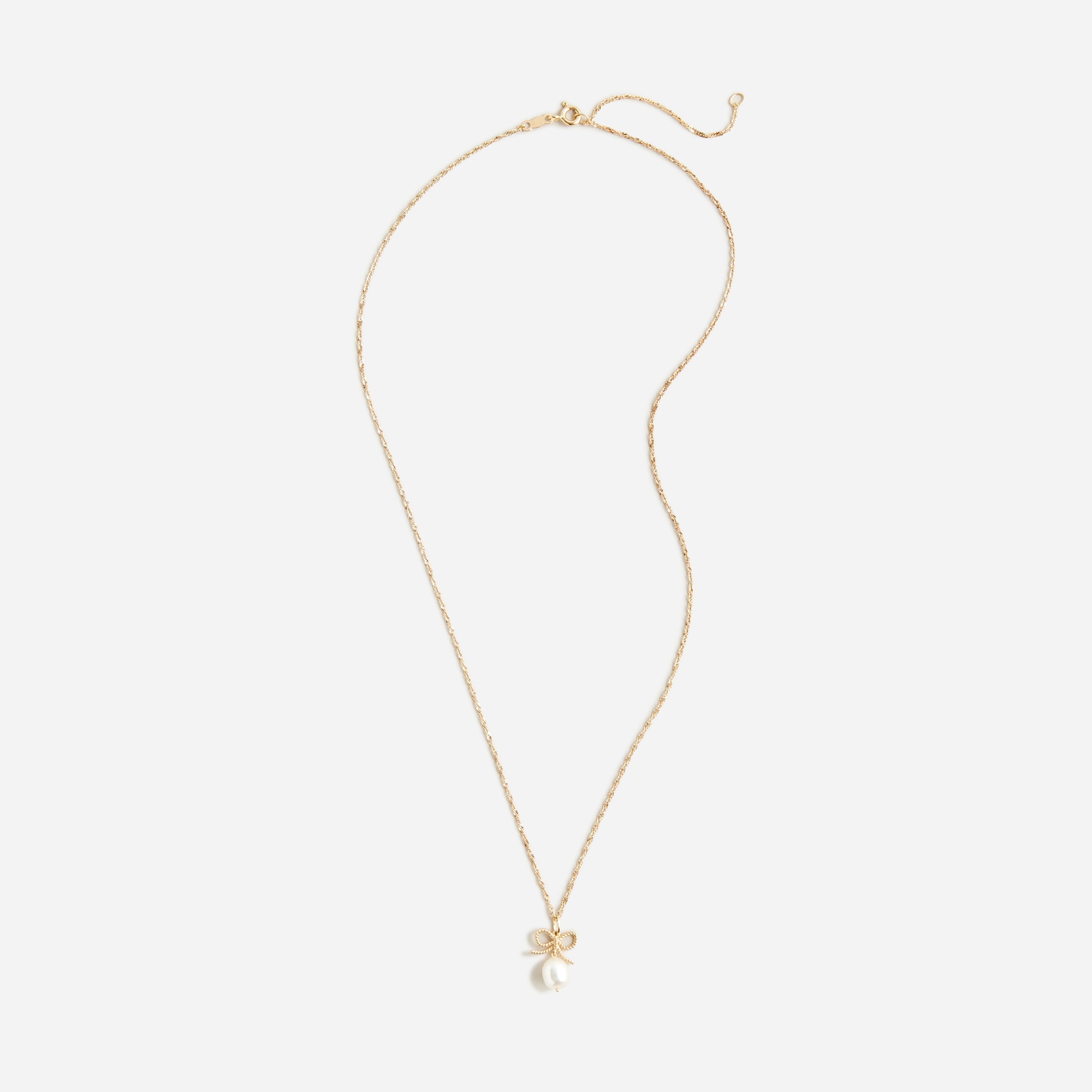 womens Catbird&trade; X J.Crew rope bow necklace with pearls