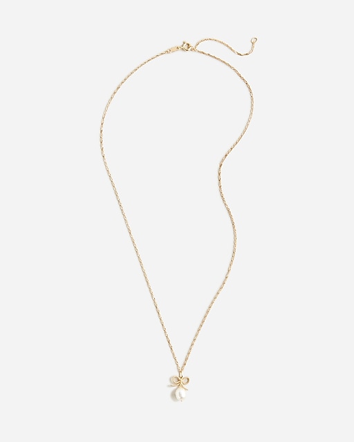  Catbird&trade; X J.Crew rope bow necklace with pearls