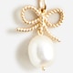 Catbird&trade; X J.Crew rope bow necklace with pearls 14K GOLD j.crew: catbird&trade; x j.crew rope bow necklace with pearls for women