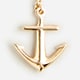 Catbird&trade; X J.Crew anchor lariat necklace 14K GOLD j.crew: catbird&trade; x j.crew anchor lariat necklace for women