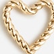 Catbird&trade; X J.Crew rope heart charm 14K GOLD j.crew: catbird&trade; x j.crew rope heart charm for women