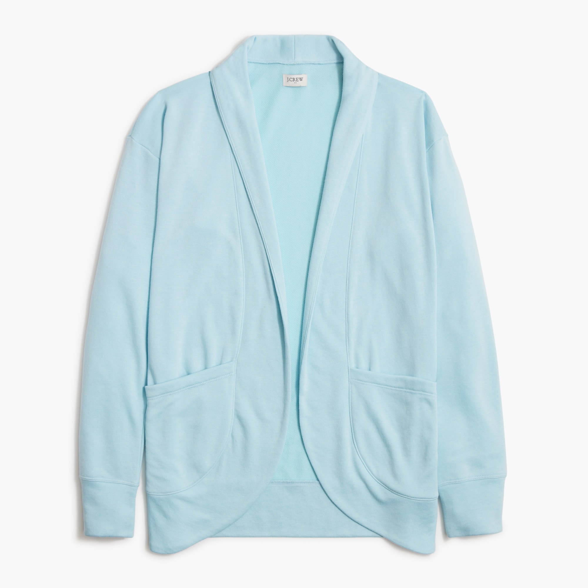 Knit wrap cardigan sweater