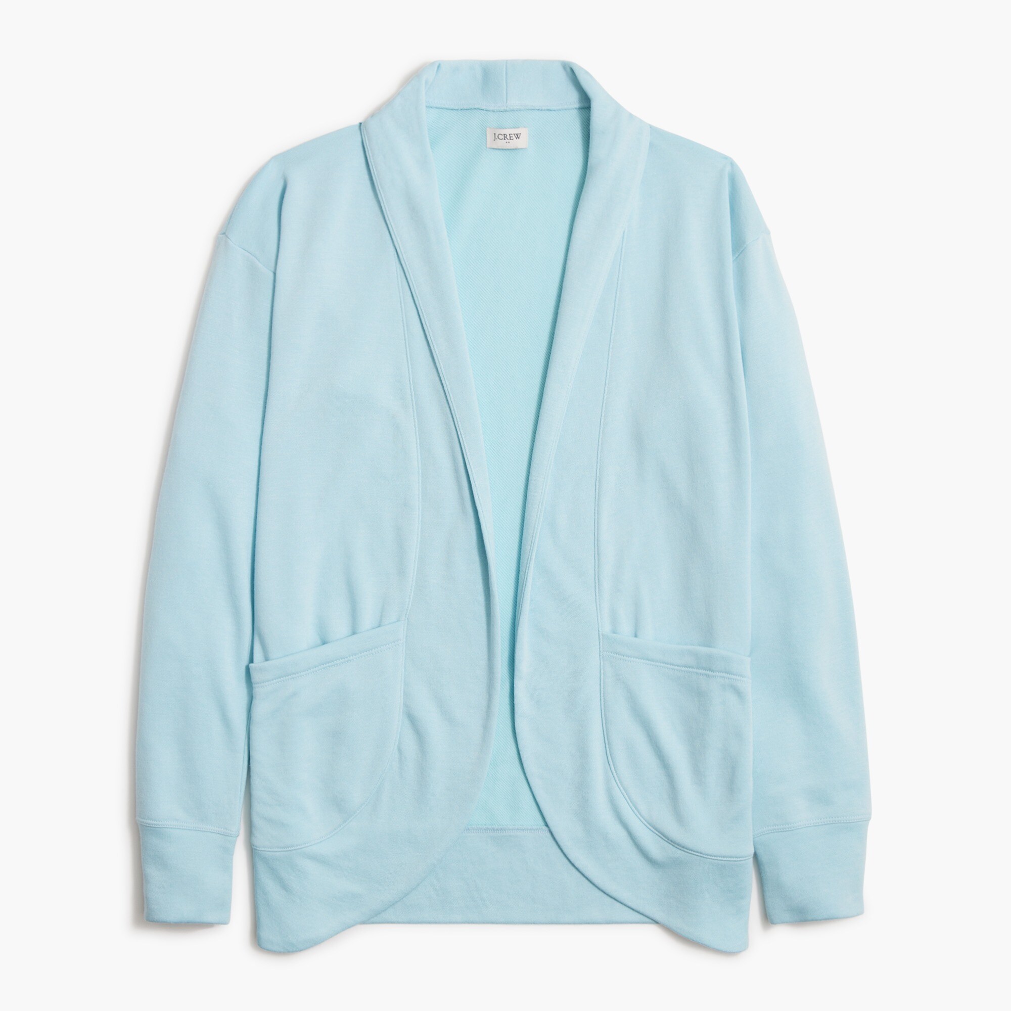 Knit wrap cardigan sweater