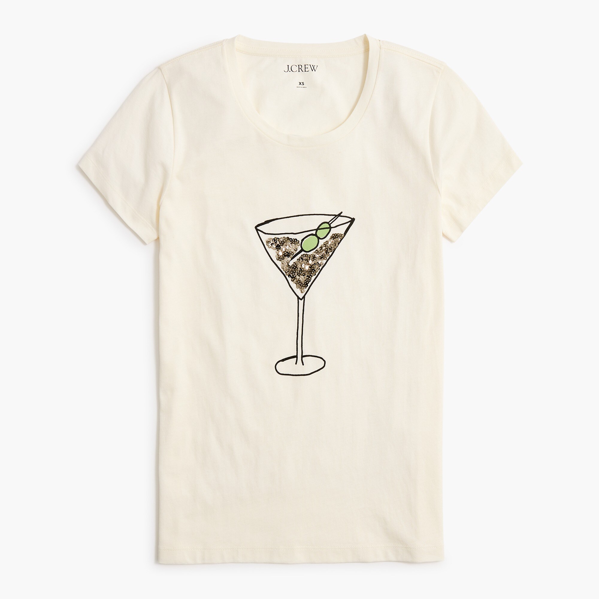 martini graphic tee for women