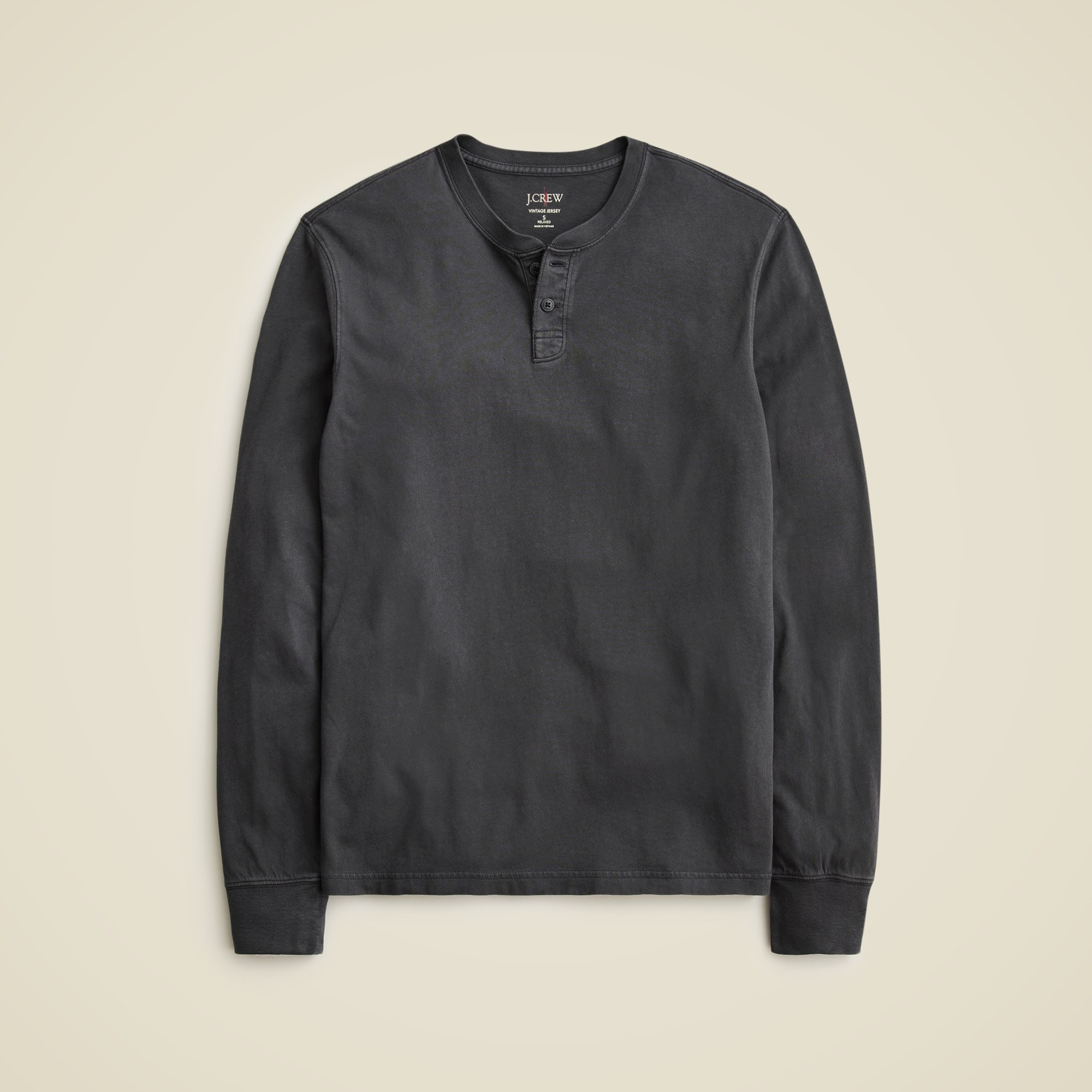 J.Crew Vintage wash Cotton Henley For Men