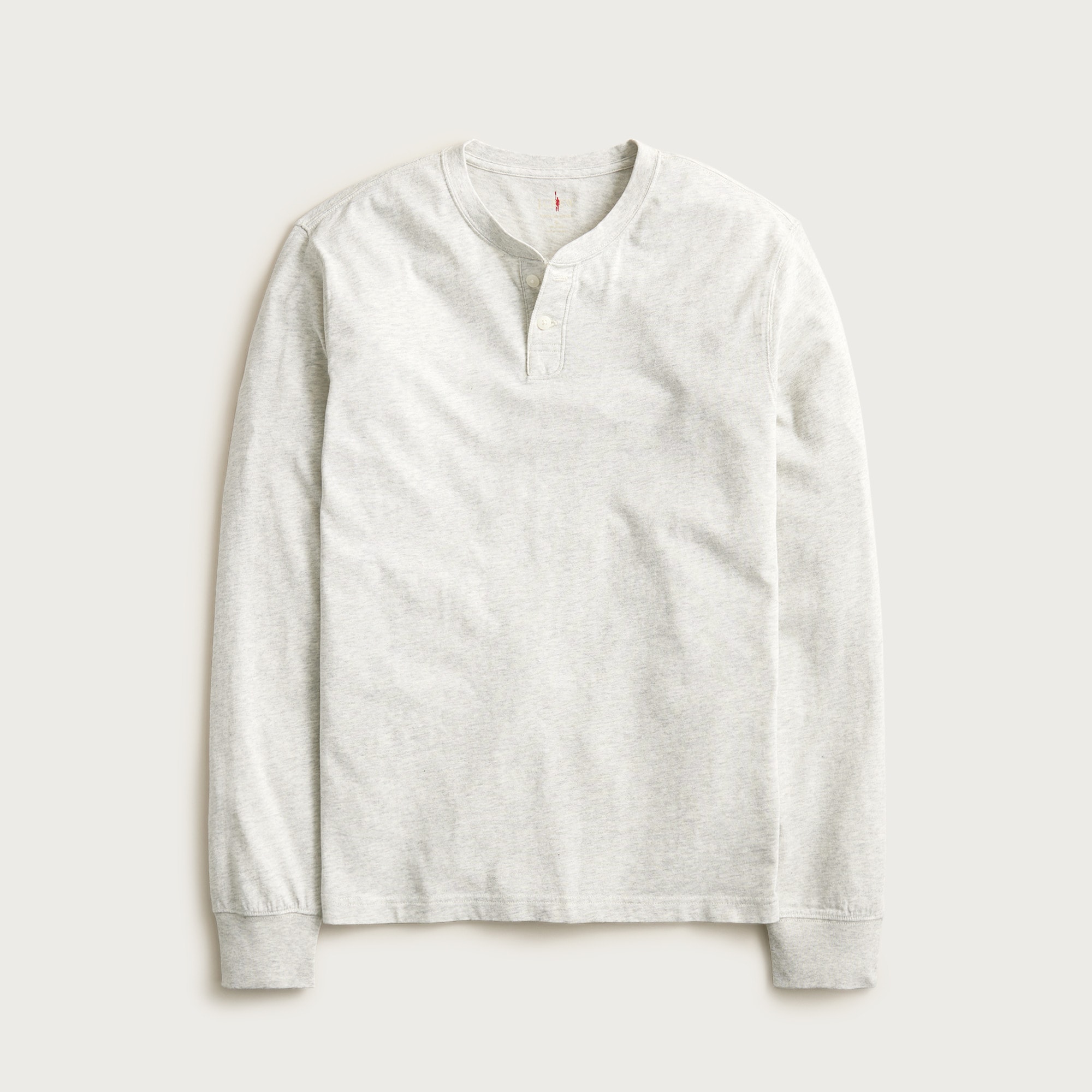 Vintage-wash cotton henley