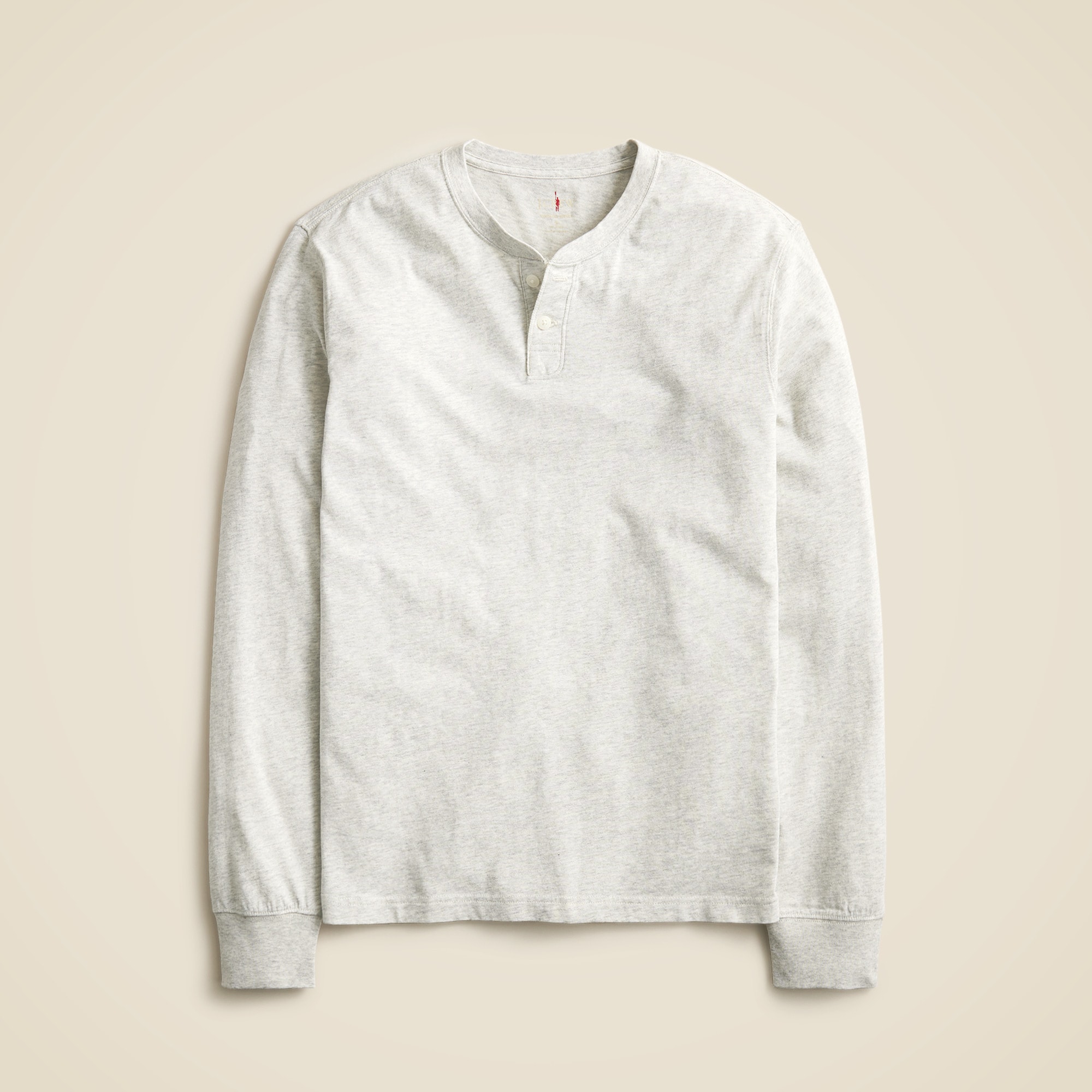 Vintage-wash cotton henley