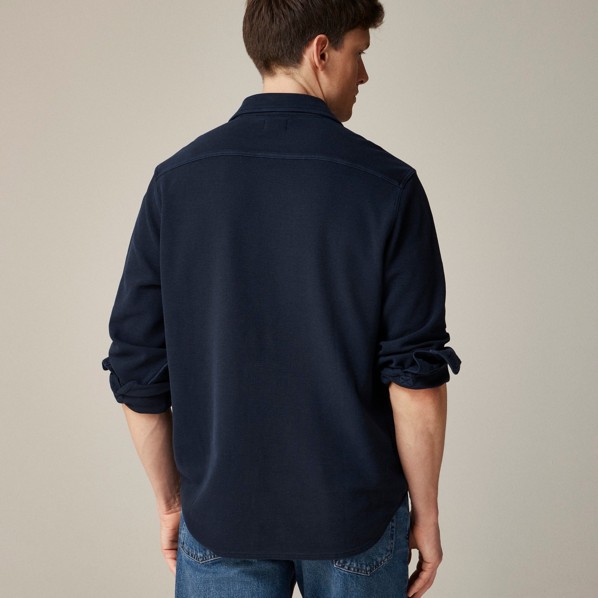 Cotton waffle shirt