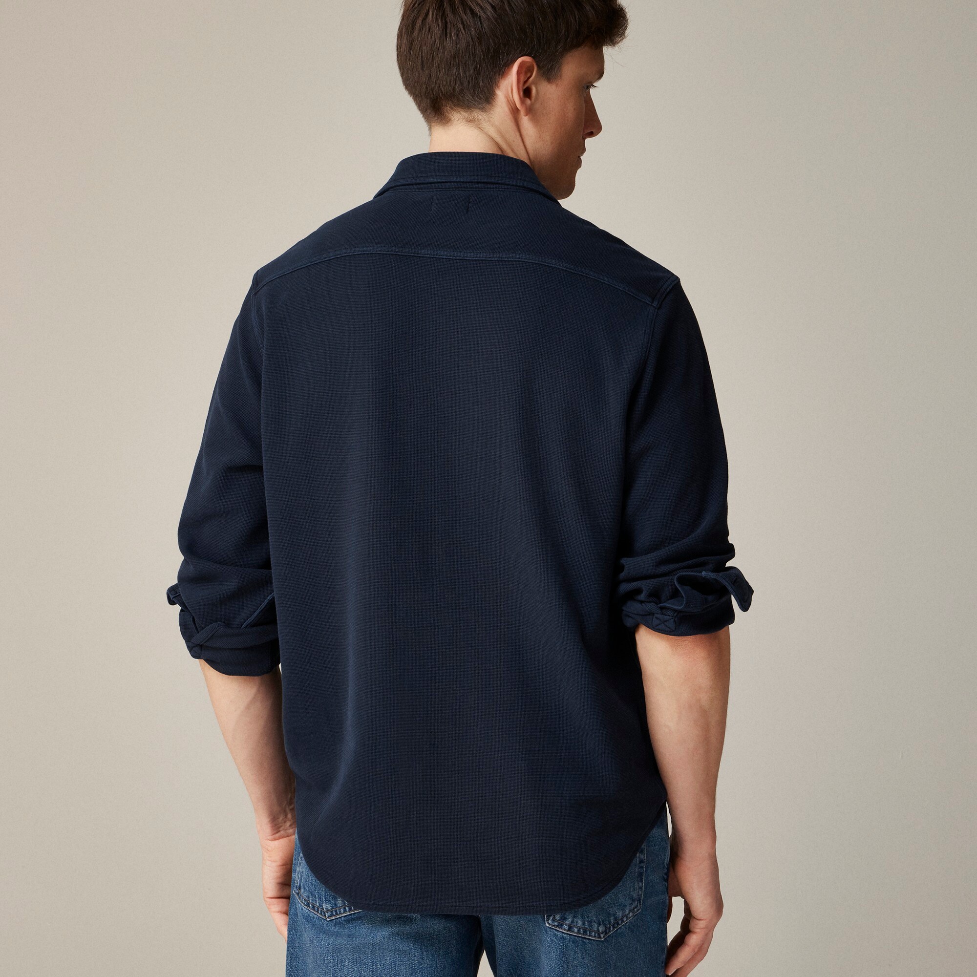 Cotton waffle shirt