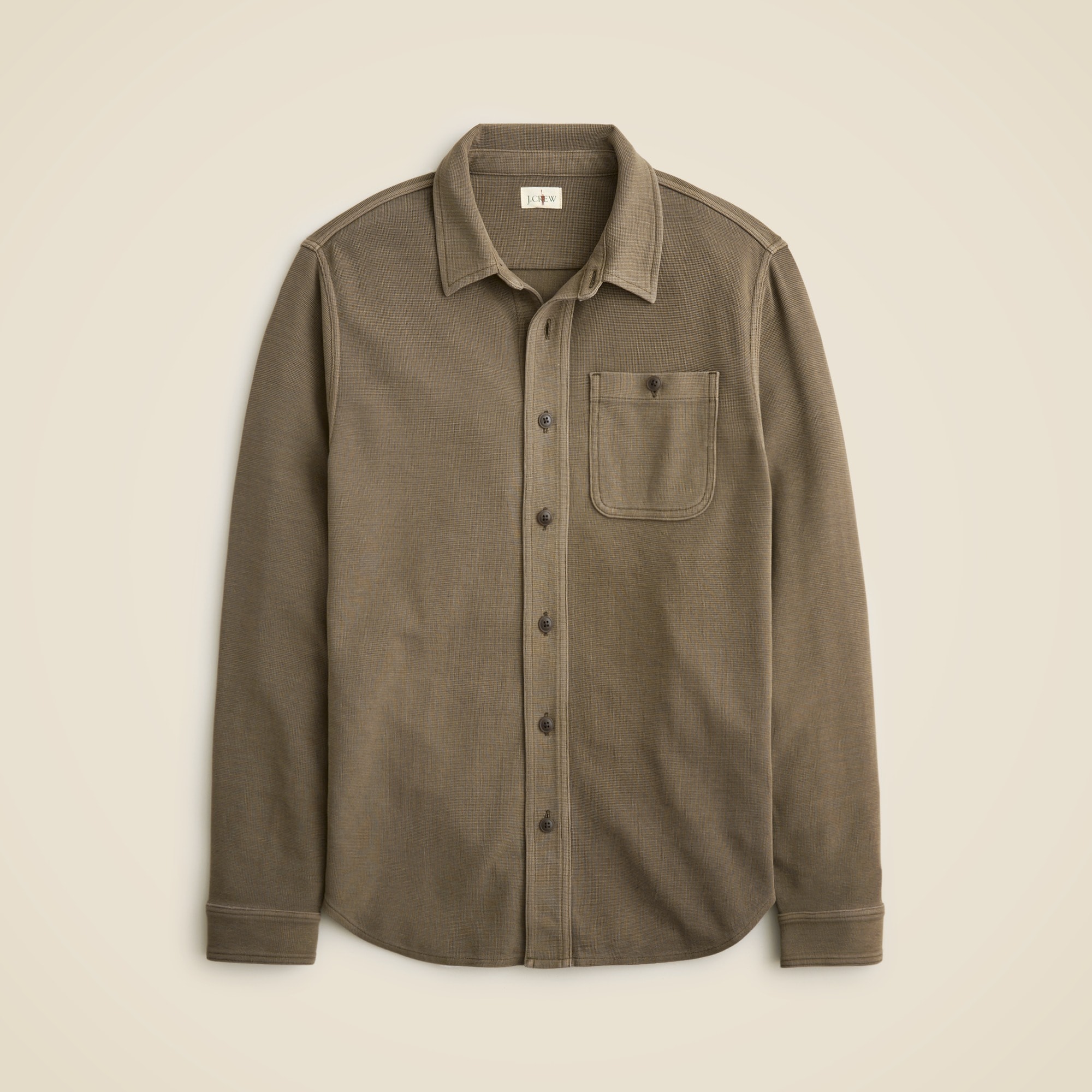 Cotton waffle shirt