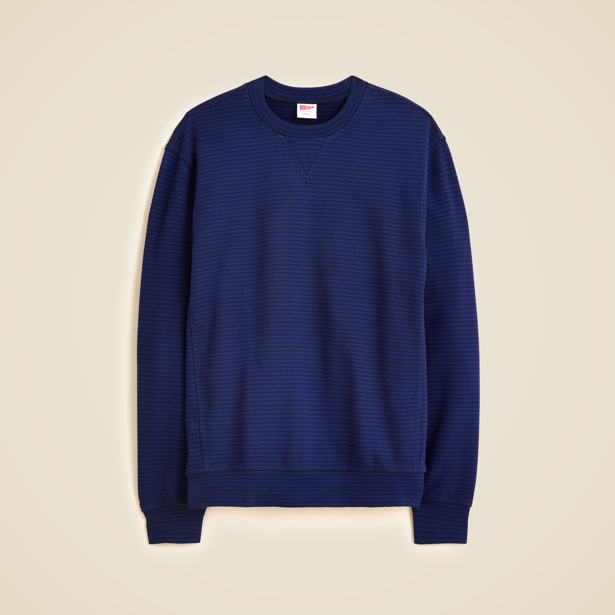  Lightweight french terry sweatshirt in stripe
