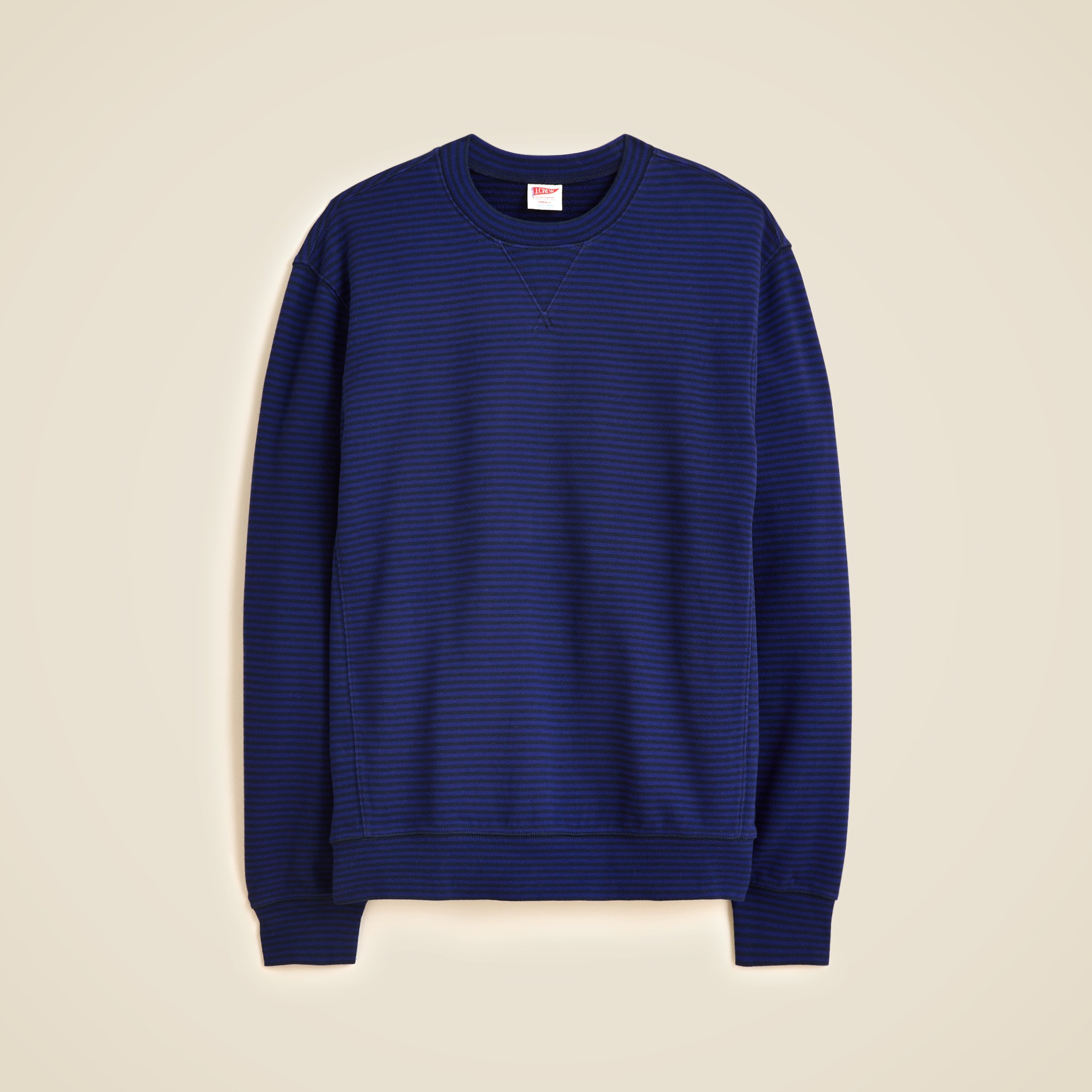mens Lightweight french terry sweatshirt in stripe