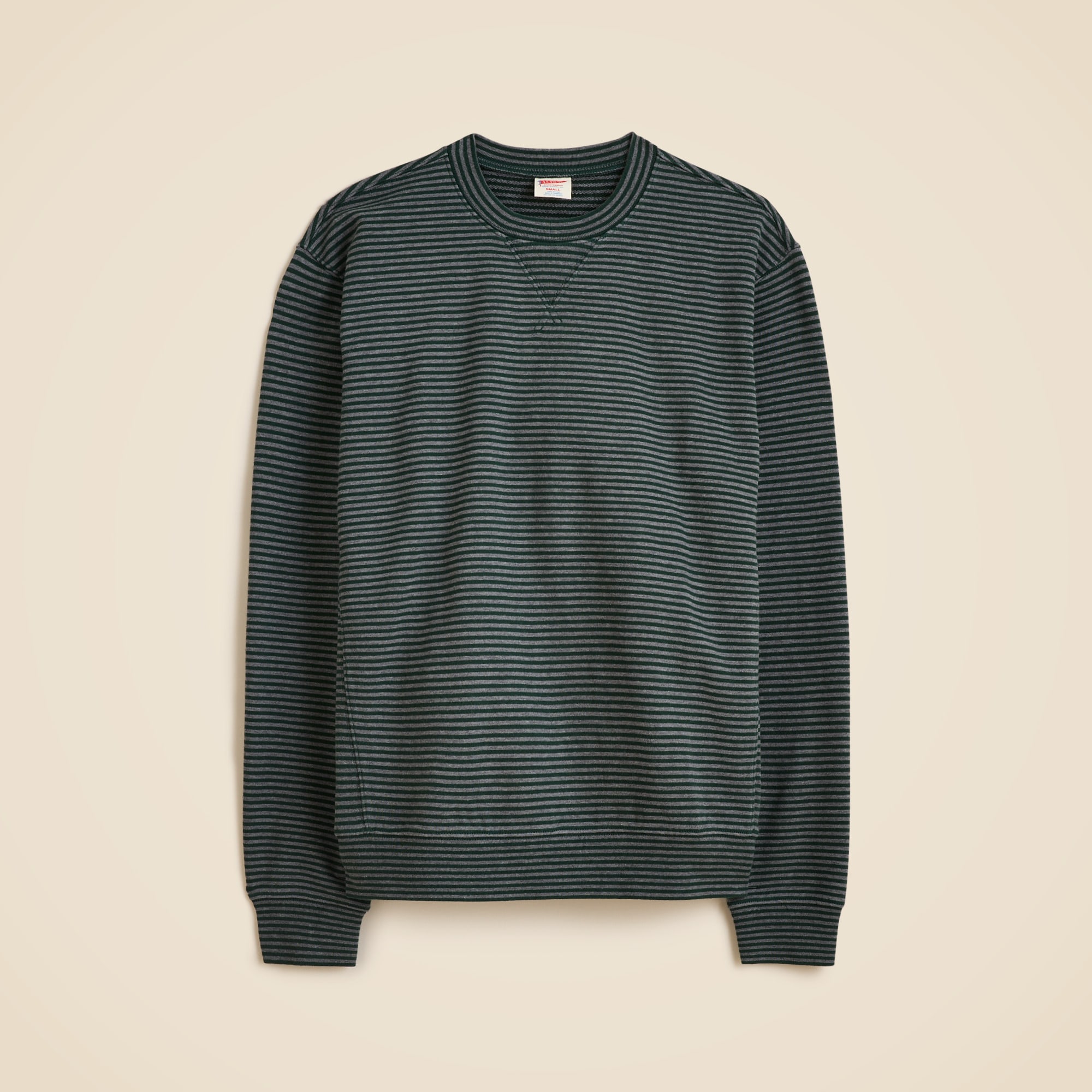 mens Lightweight french terry sweatshirt in stripe