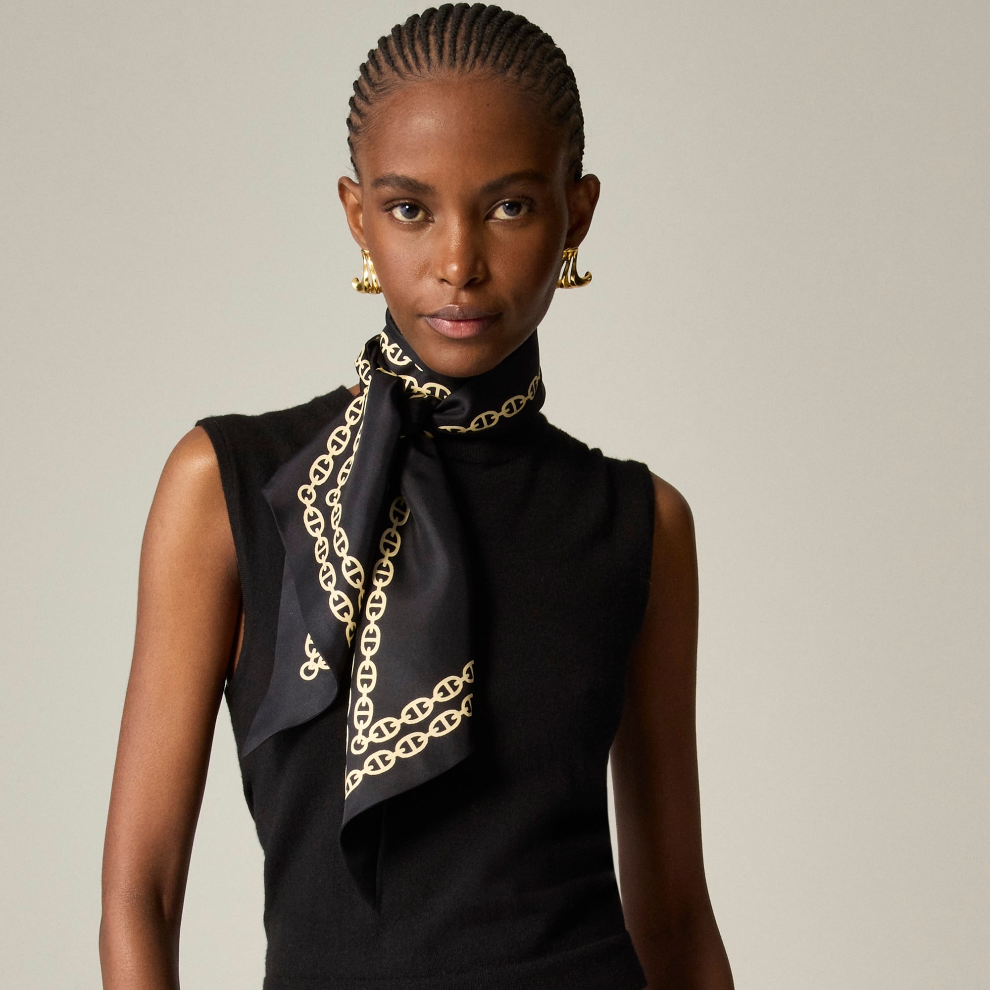  Printed silk scarf