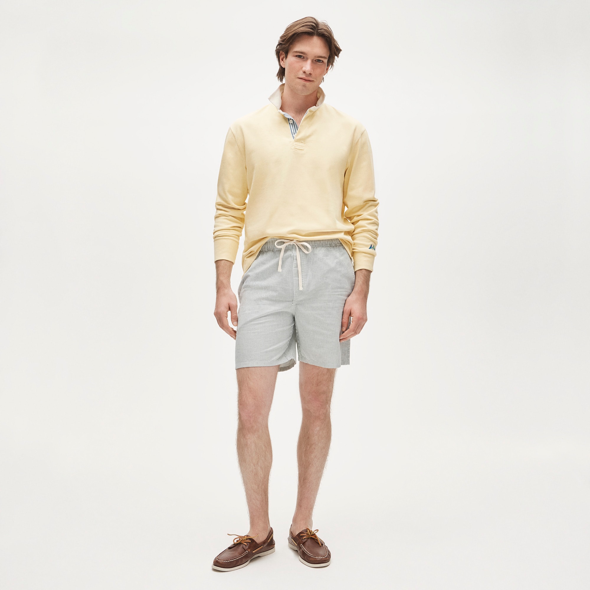7'' lounge short in Broken-in oxford cloth
