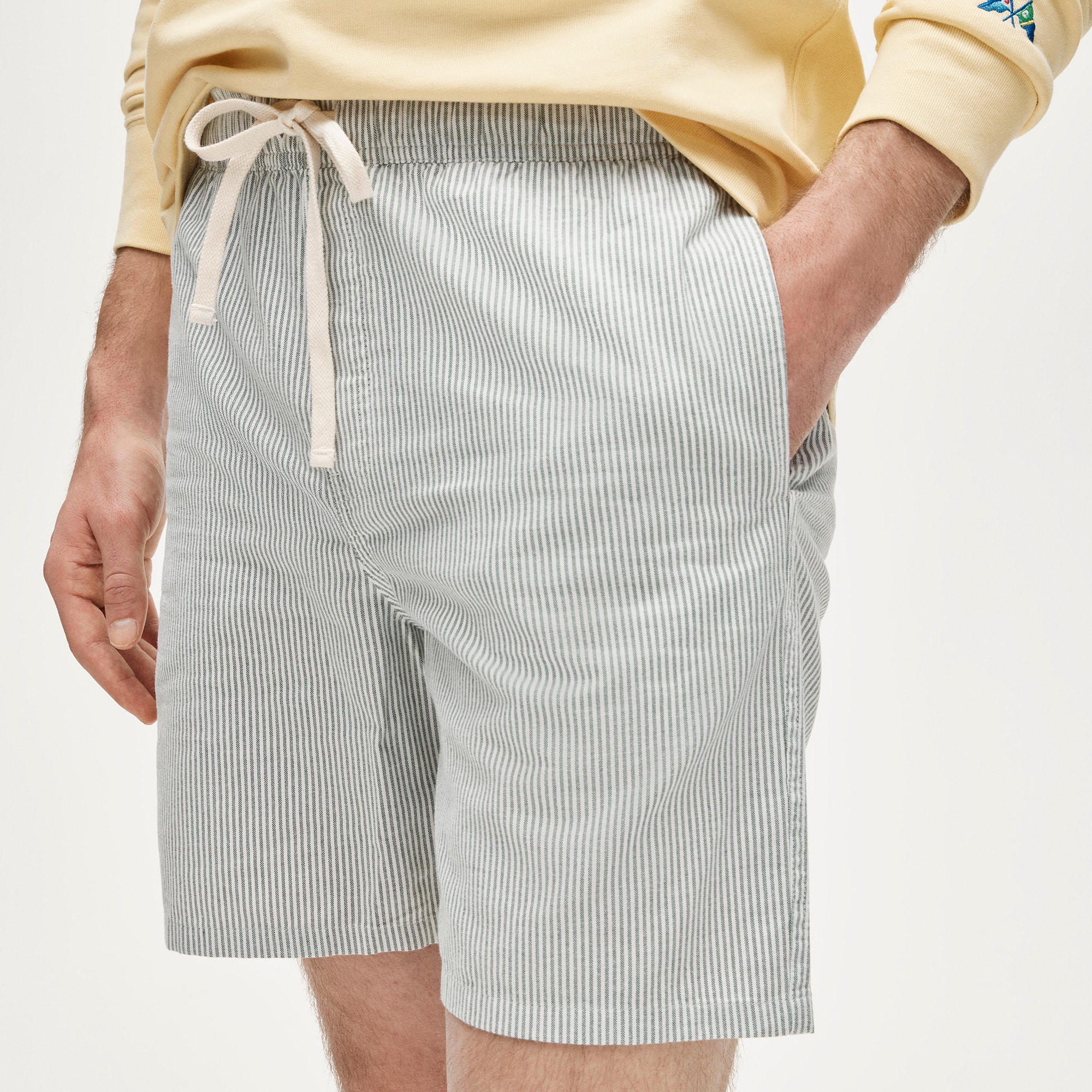 7'' Lounge Short In Broken-in Oxford Cloth For Men | J.Crew