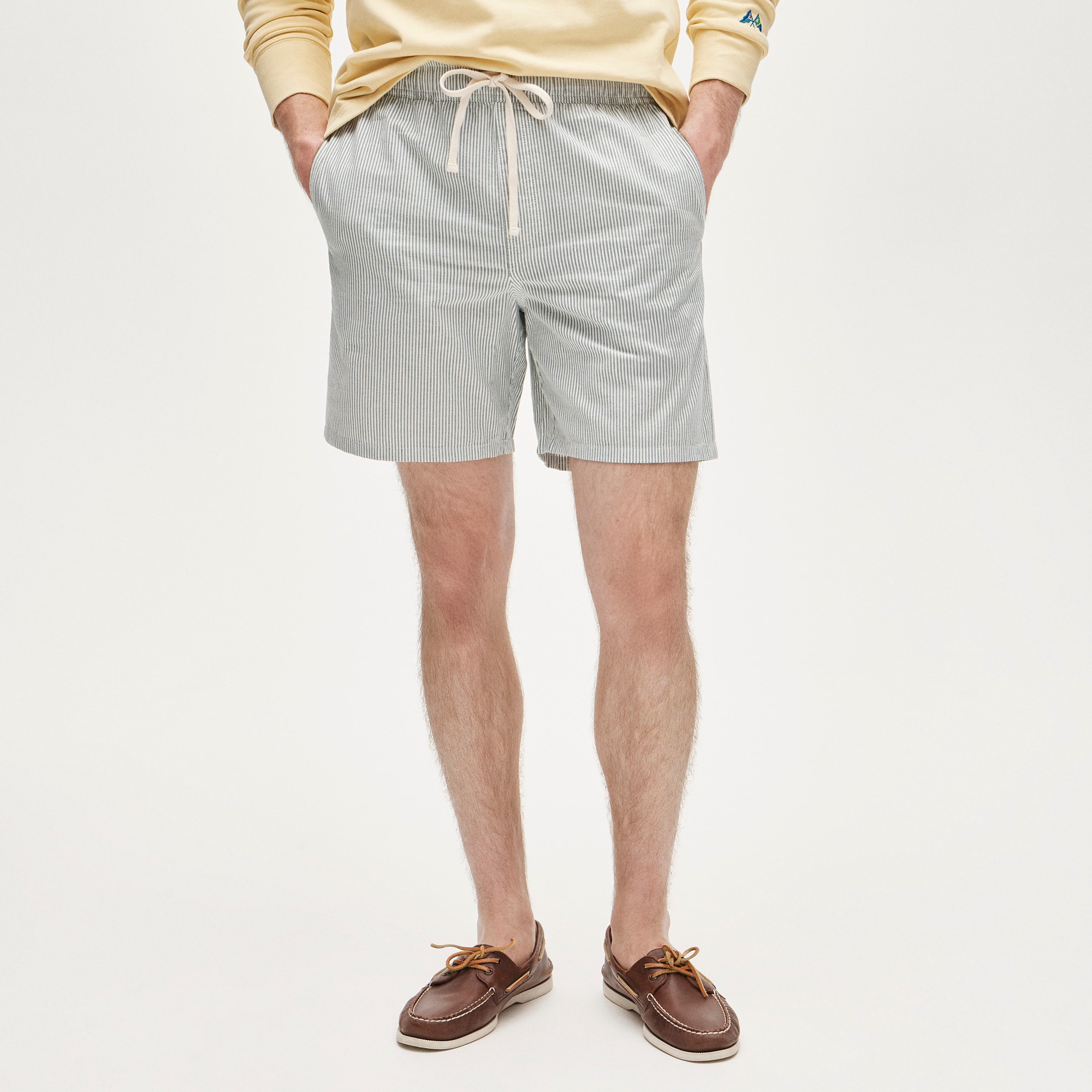 7'' lounge short in Broken-in oxford cloth