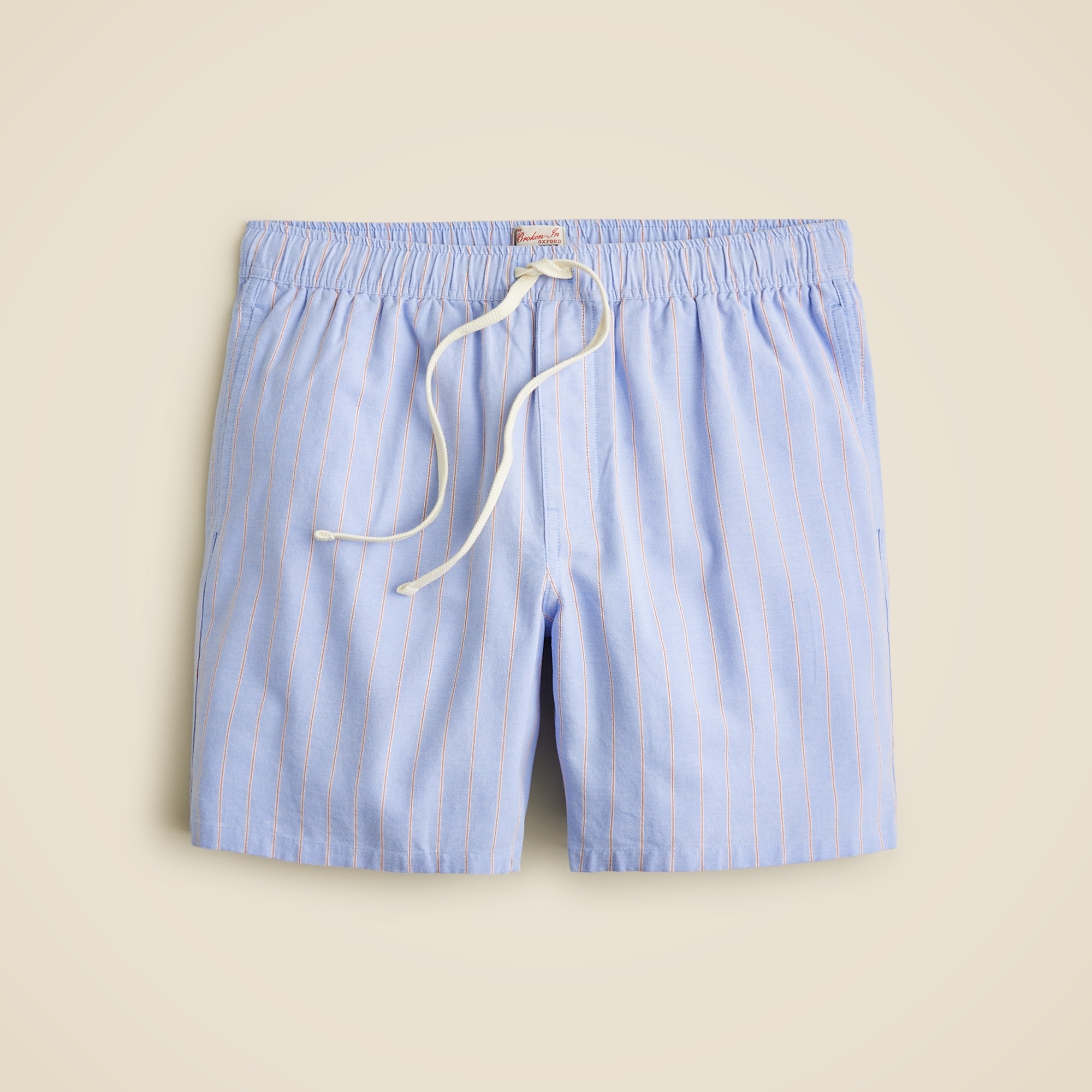 mens 7'' lounge short in Broken-in oxford cloth