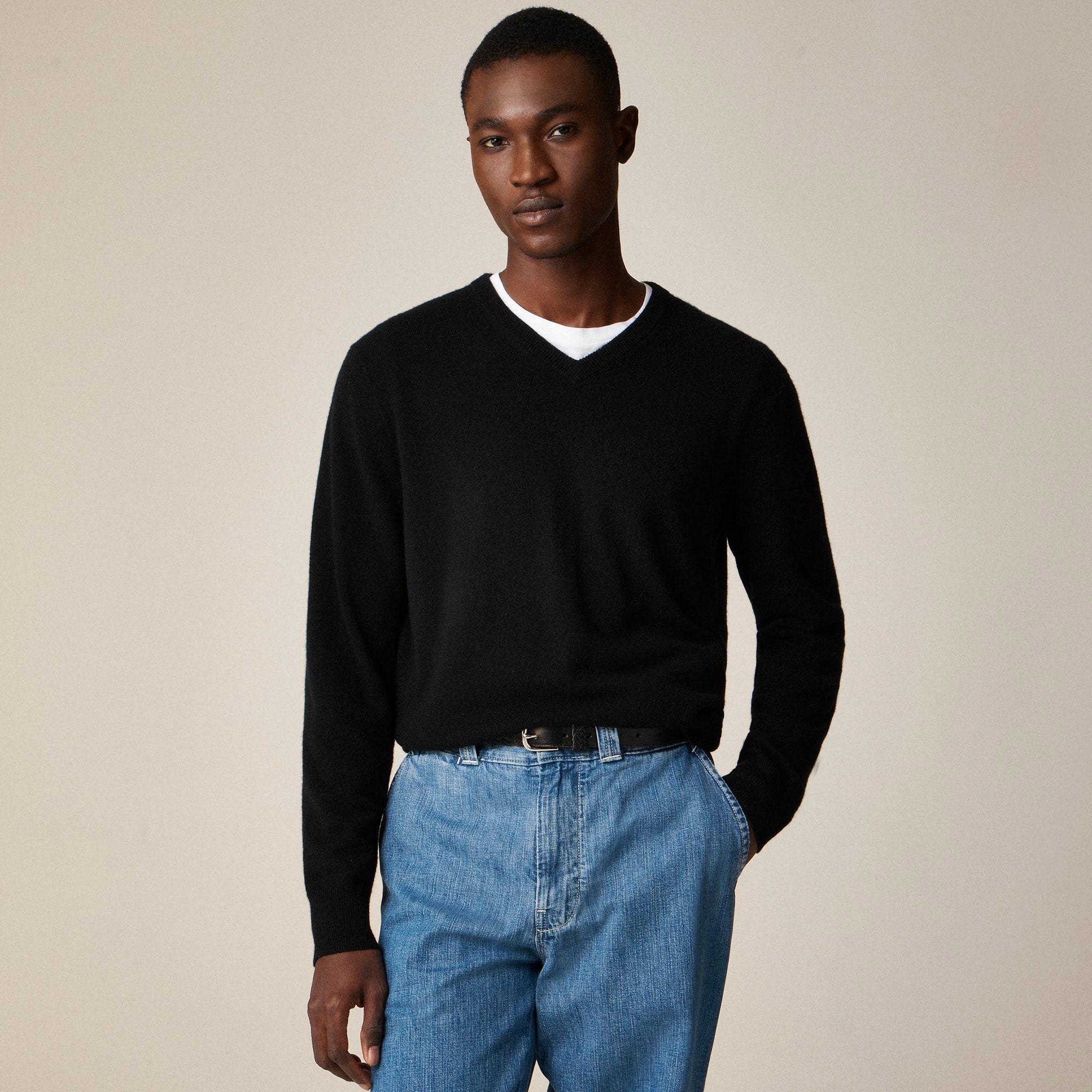 mens Cashmere V-neck sweater