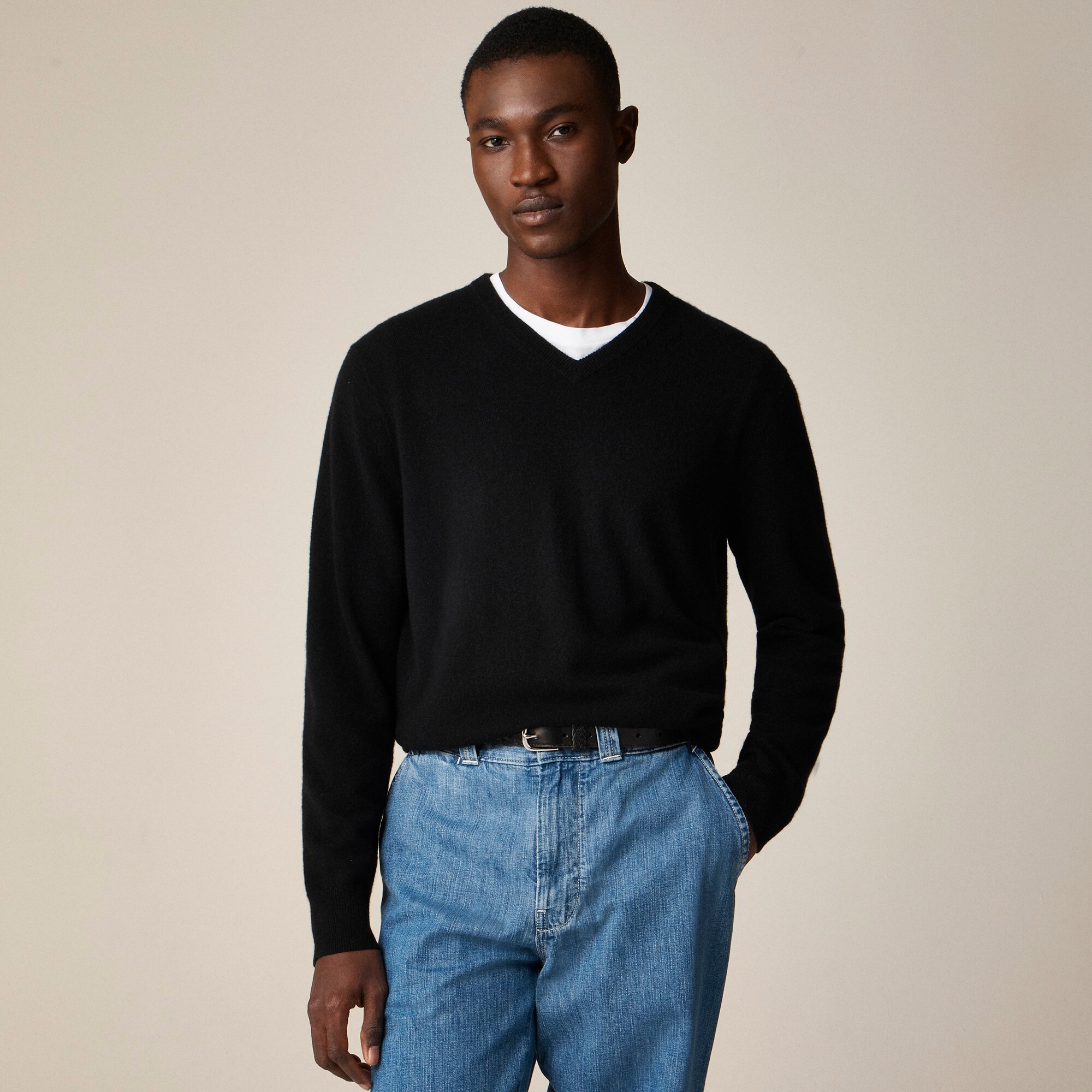 Cashmere V-neck sweater