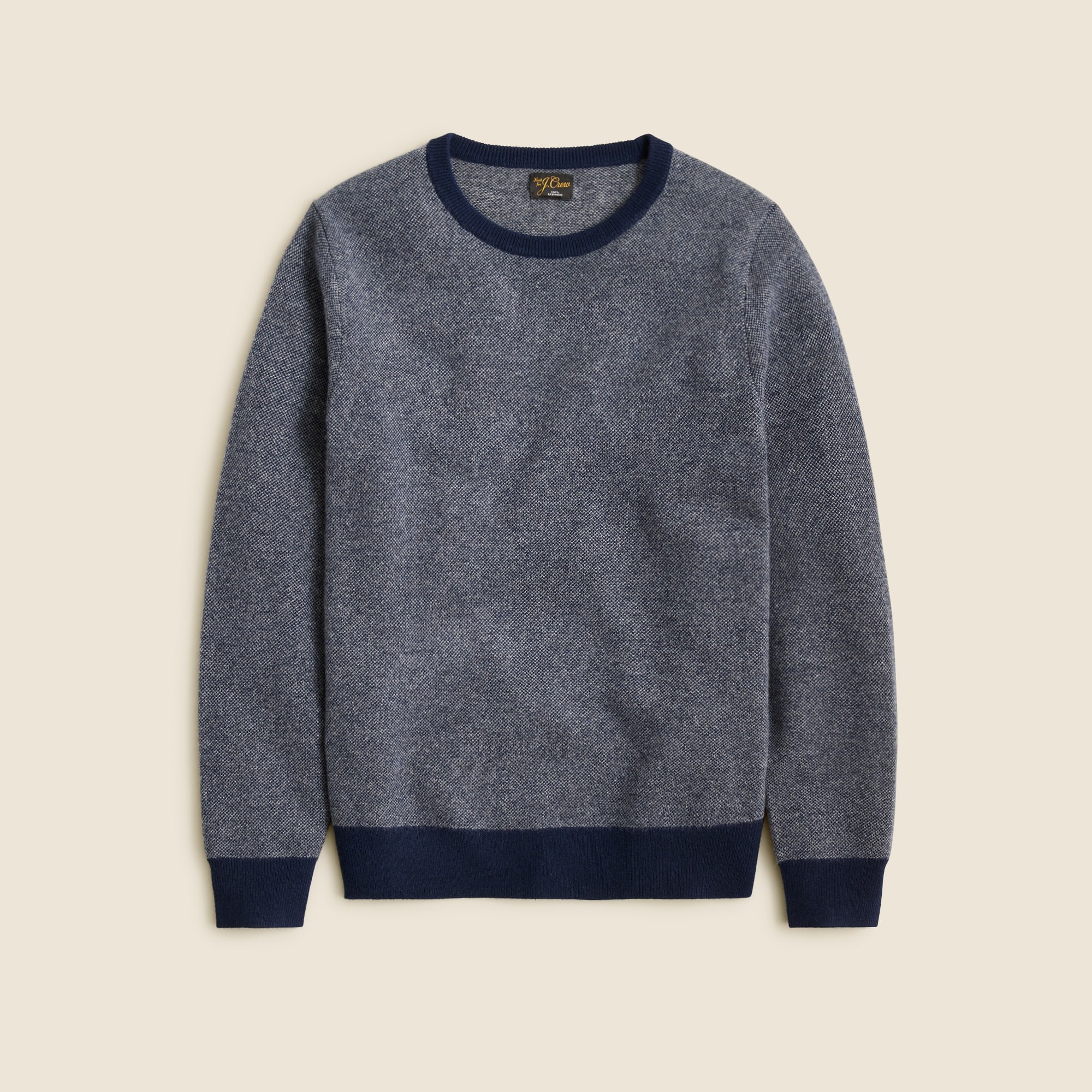 Cashmere sweater in bird's-eye
