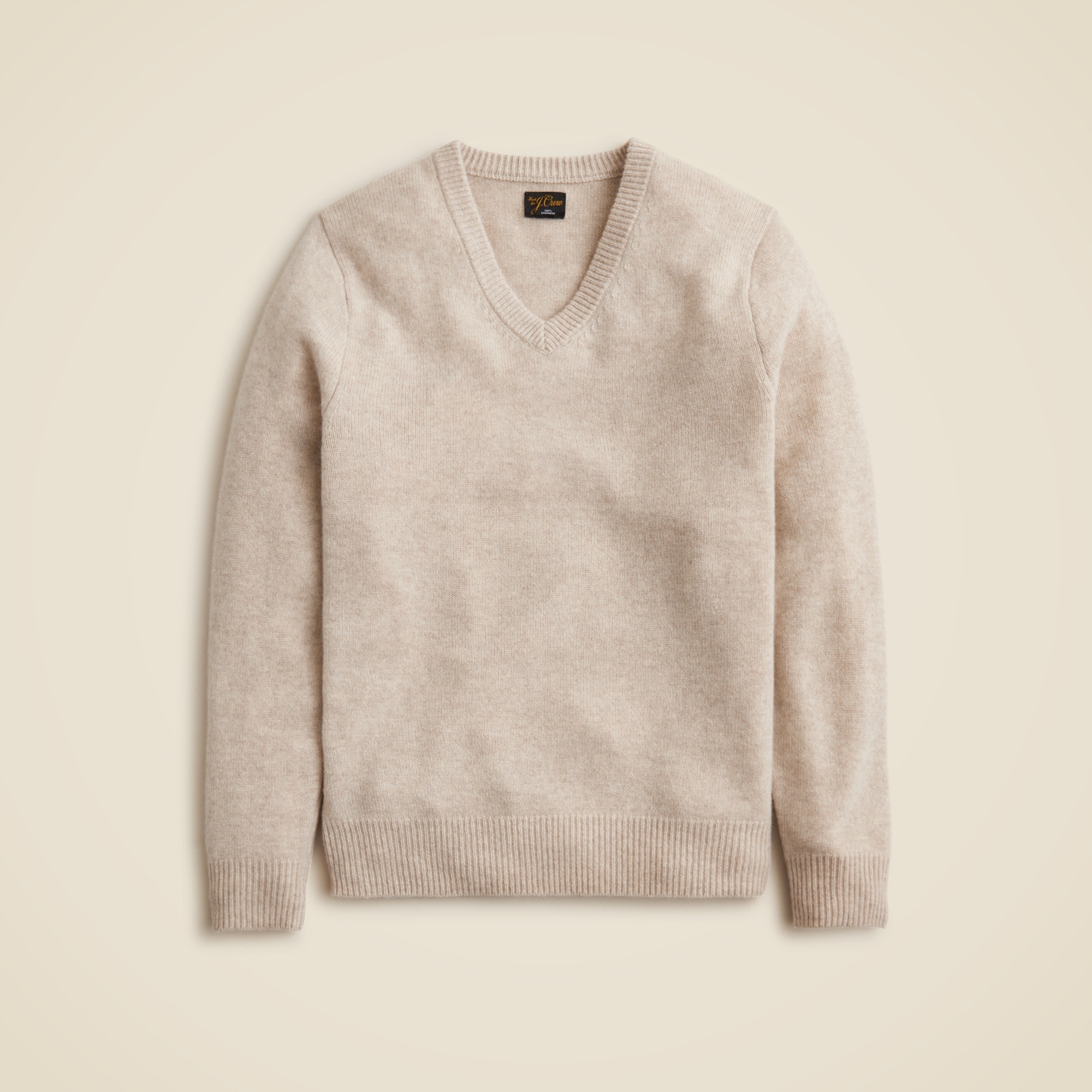 mens Relaxed midweight cashmere V-neck sweater