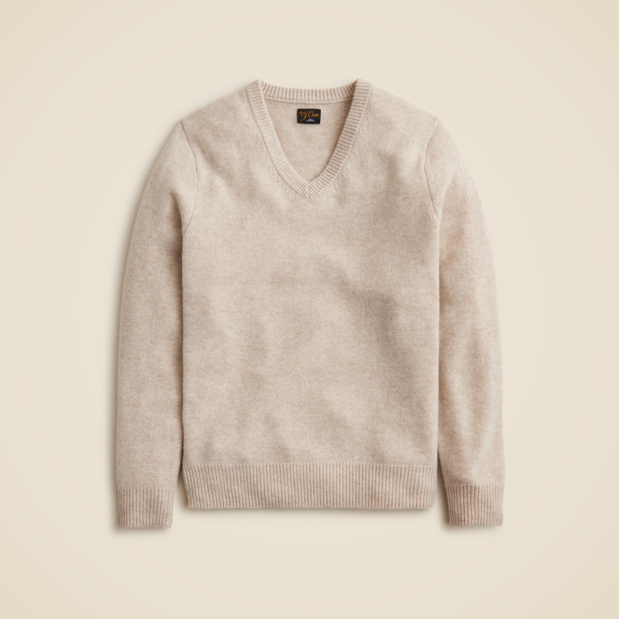  Relaxed midweight cashmere V-neck sweater