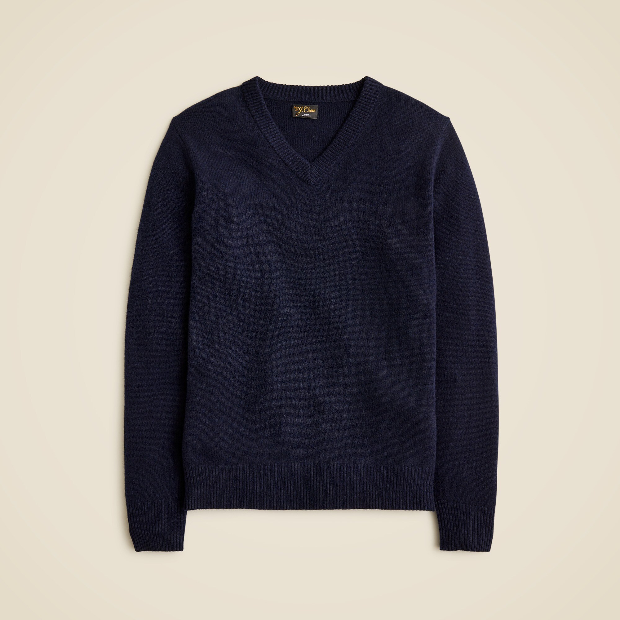 Relaxed midweight cashmere V-neck sweater