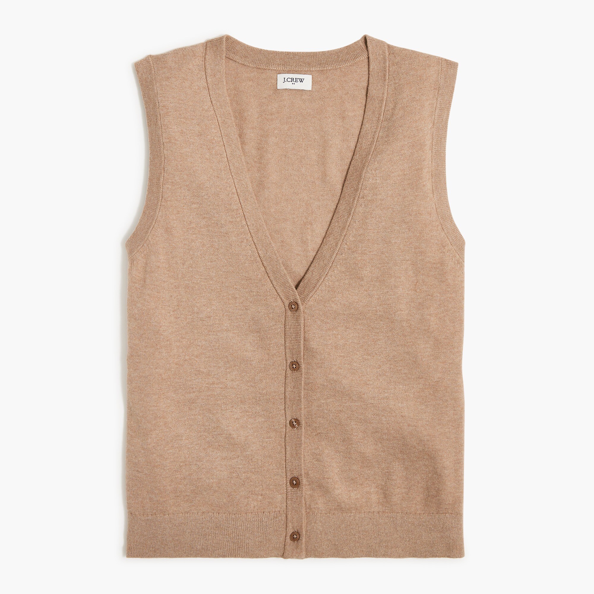 button-front sweater-vest for women