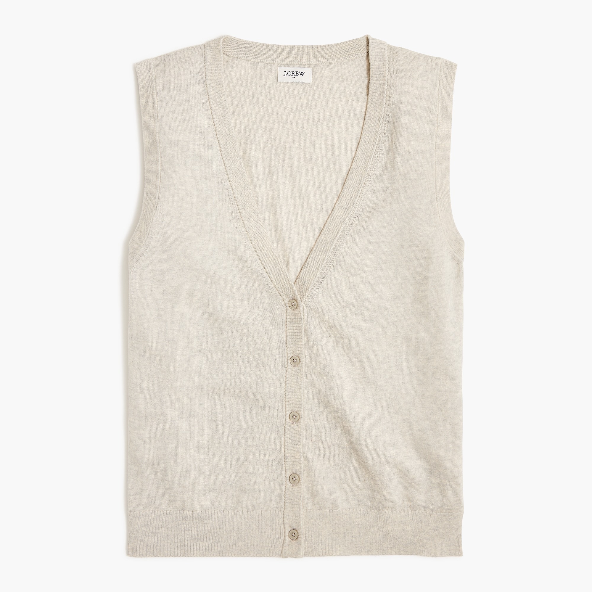Button-front sweater-vest