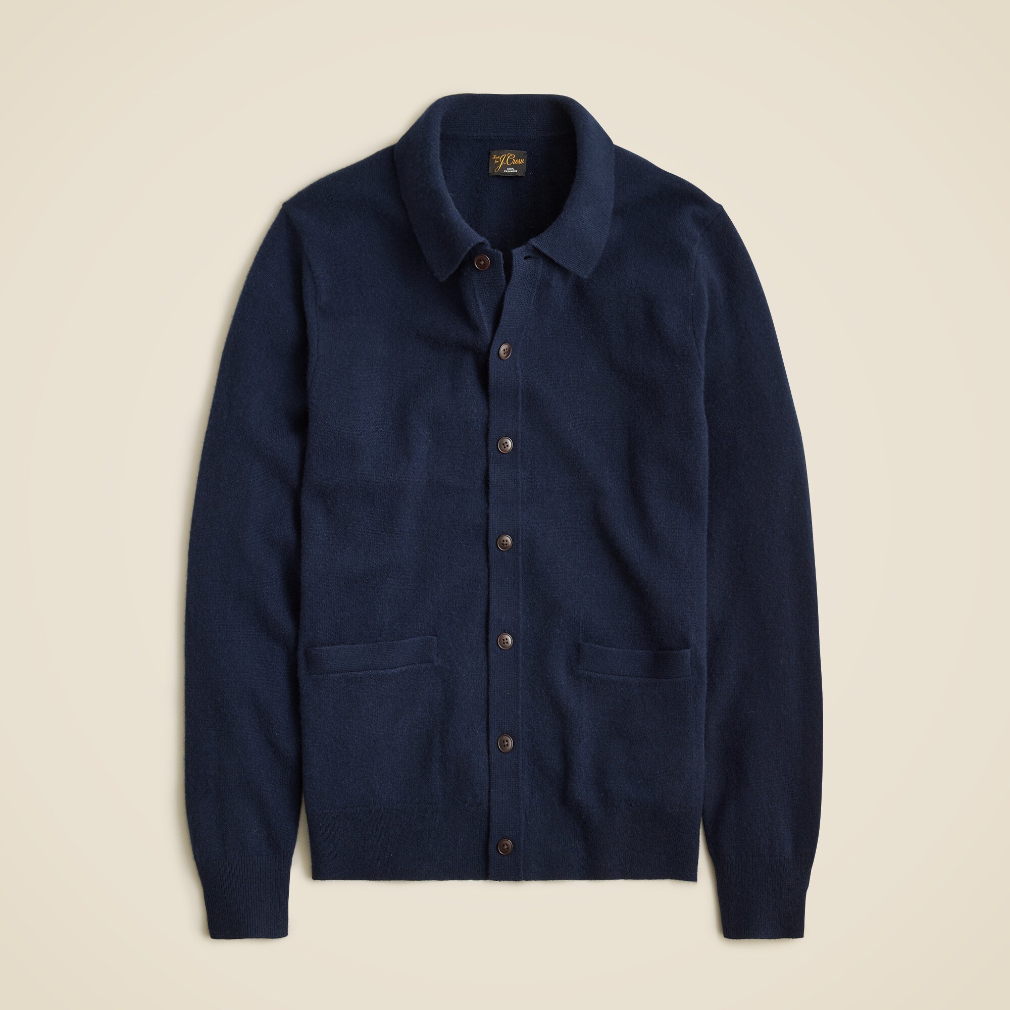  Cashmere polo cardigan sweater