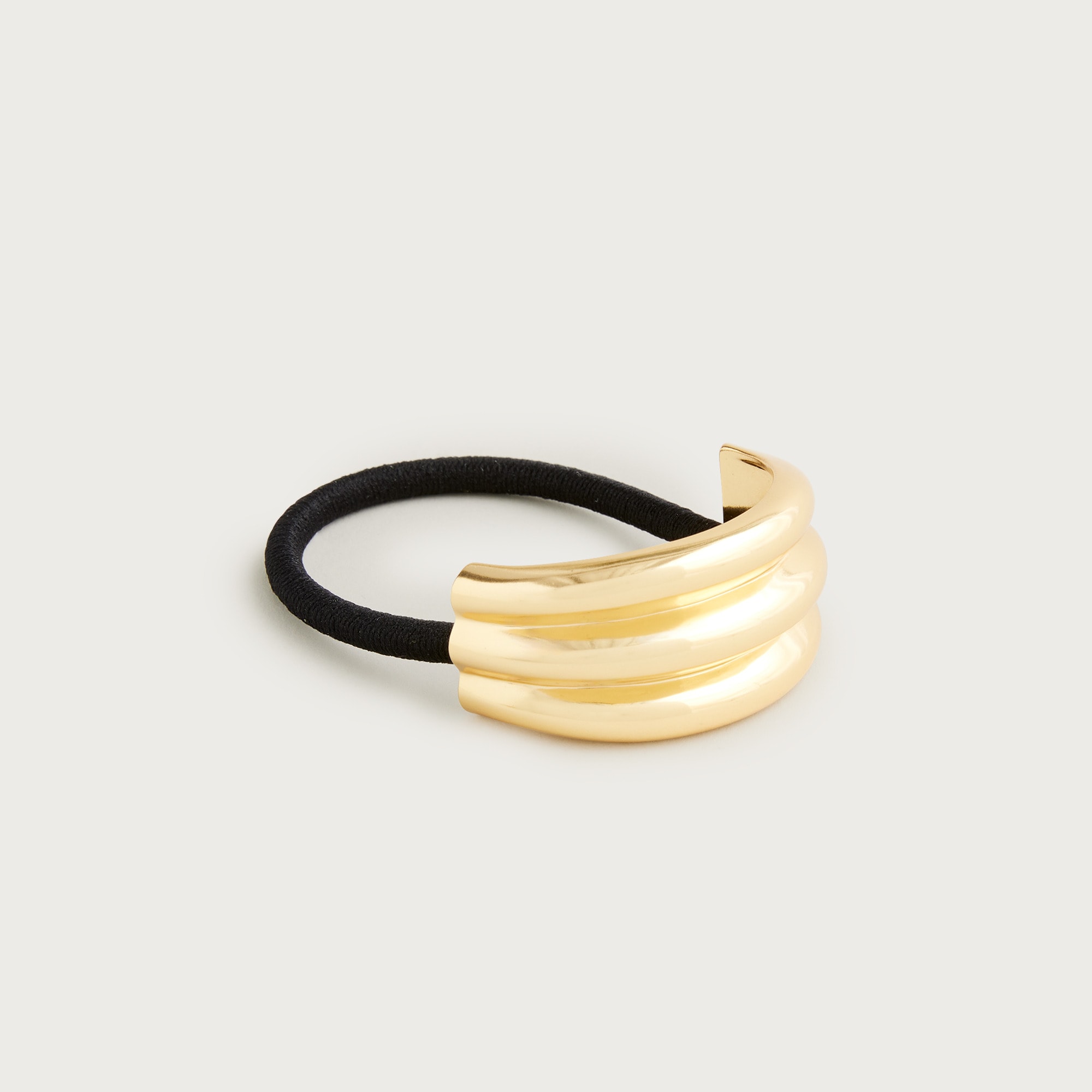 Ridged Metal Hair Tie For Women | J.Crew