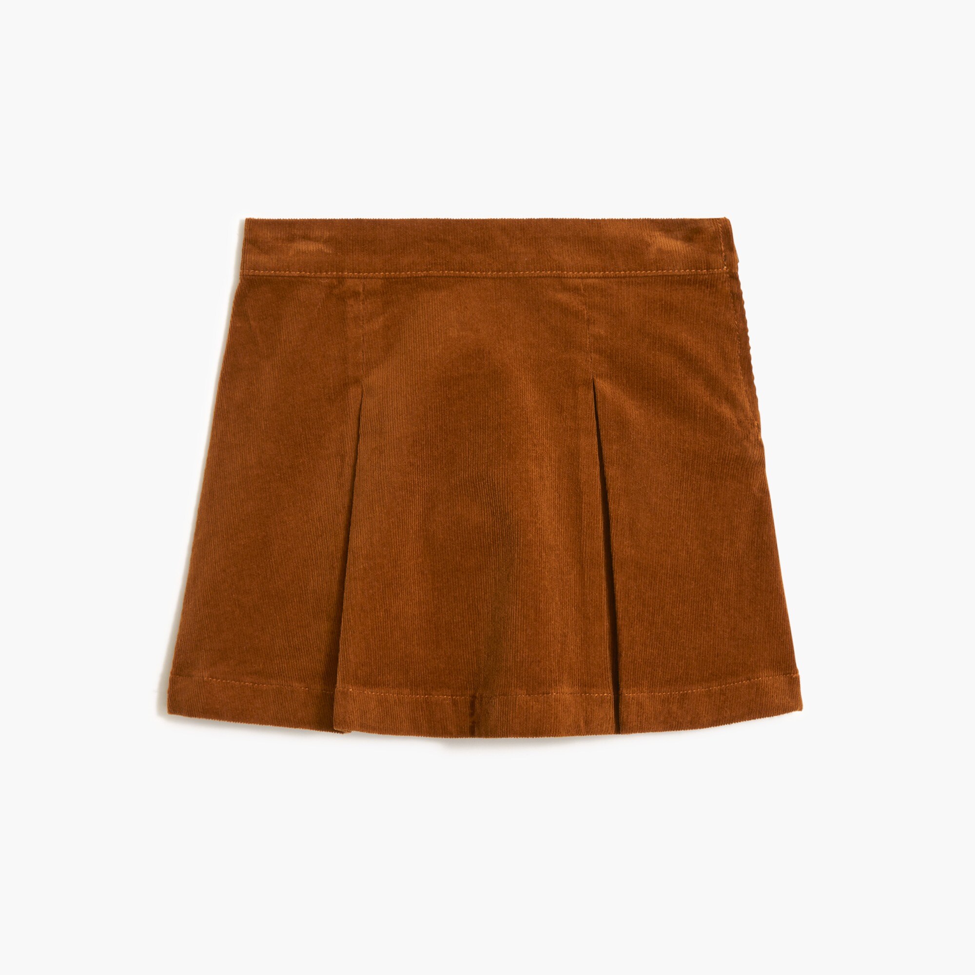 Girls' corduroy pleated skirt