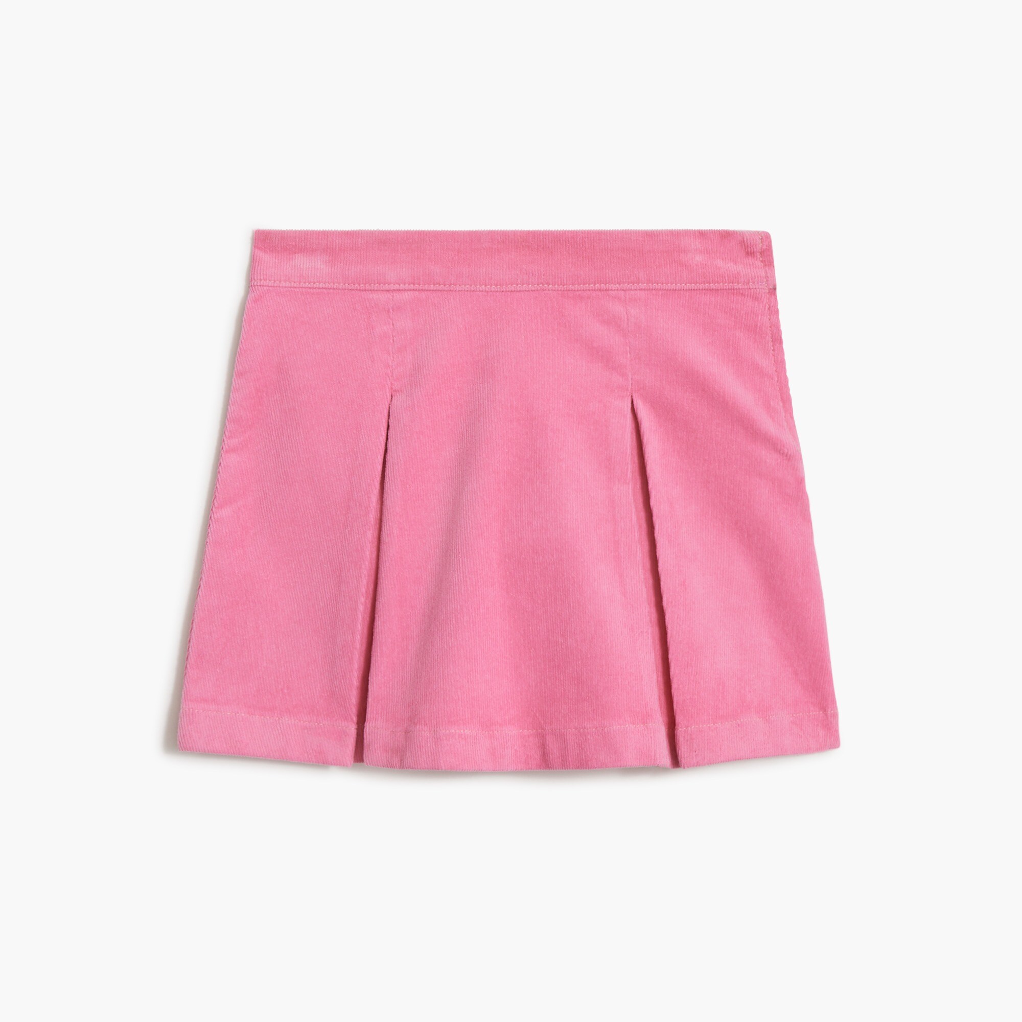 Girls' corduroy pleated skirt