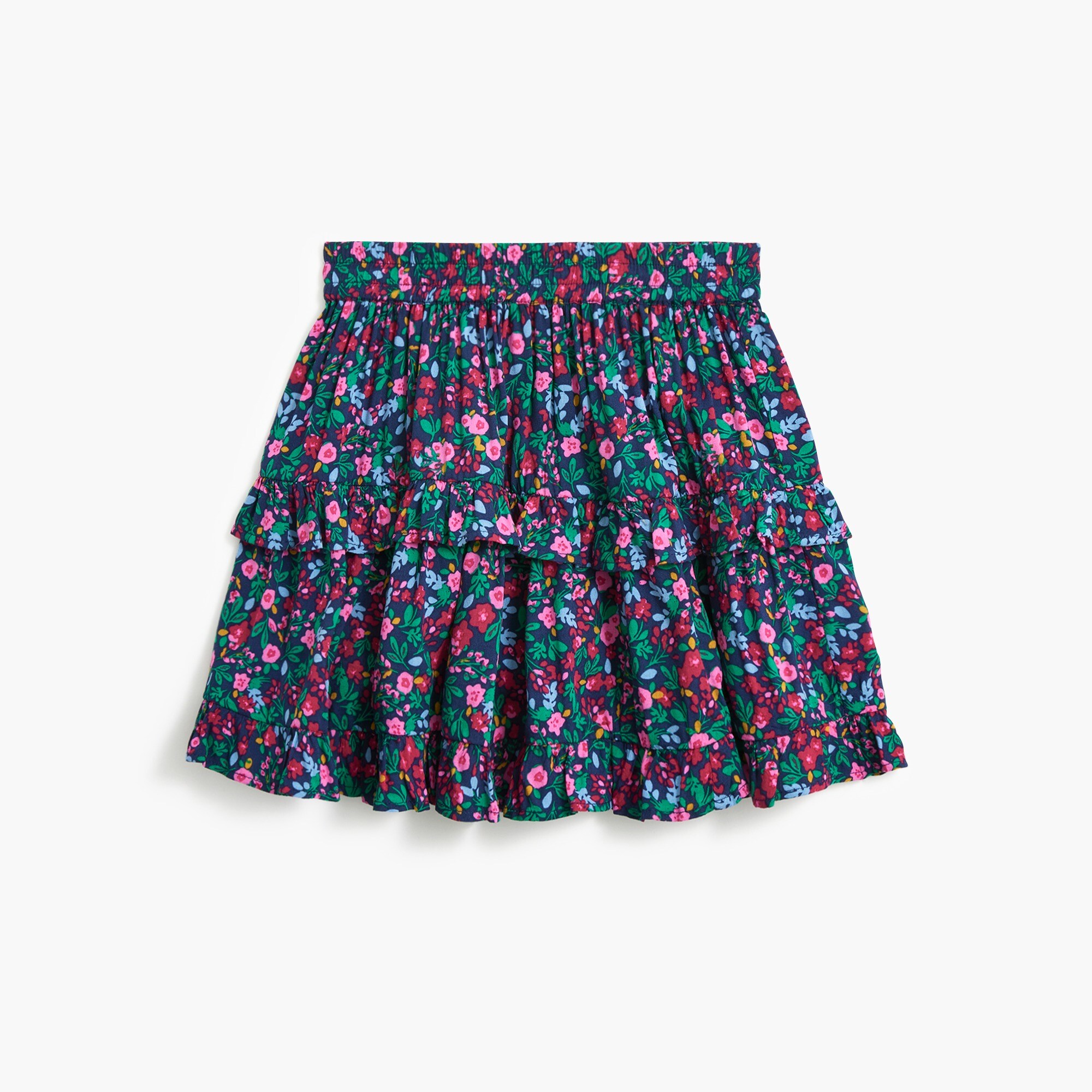 girls' floral tiered skirt for girls