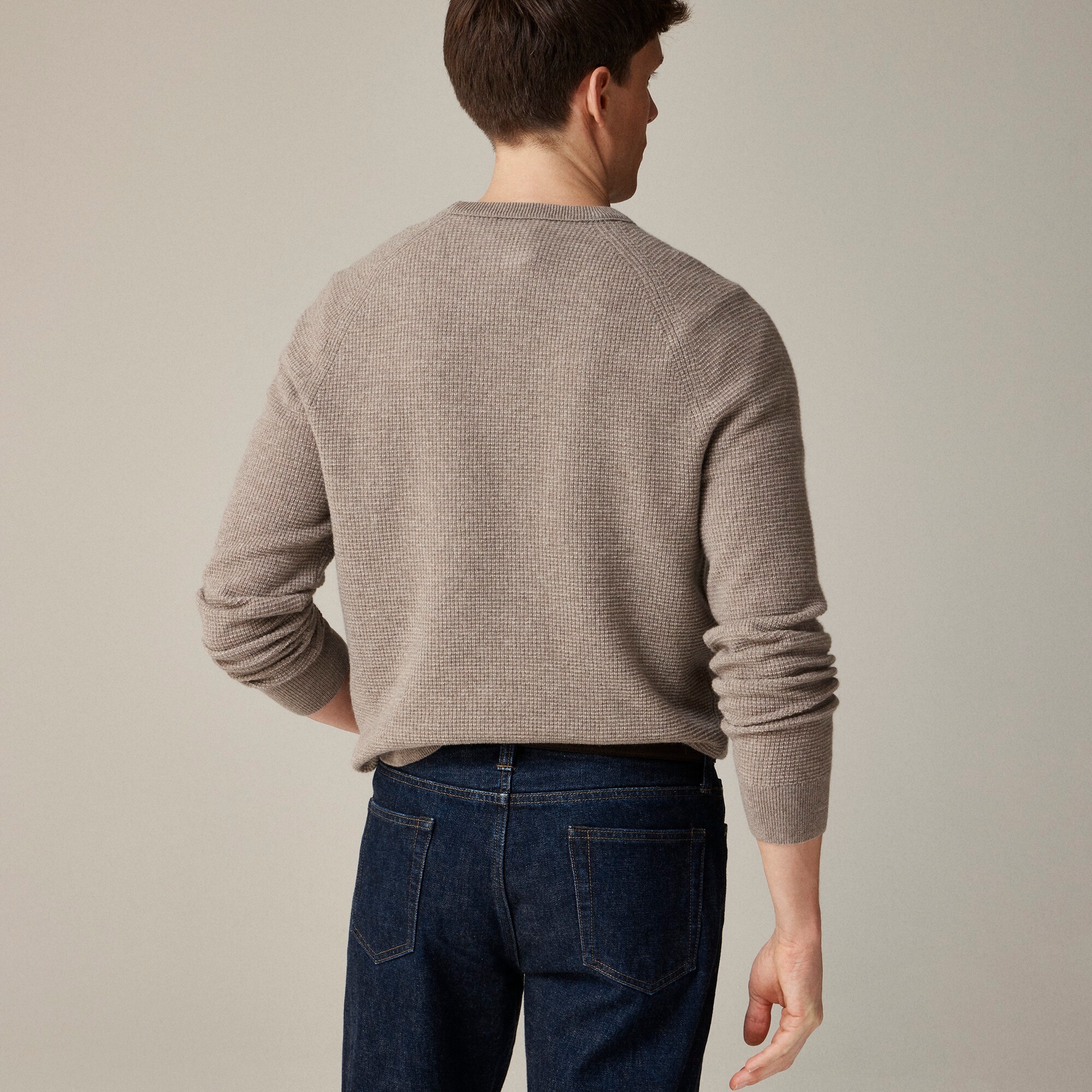 Cashmere waffle sweater