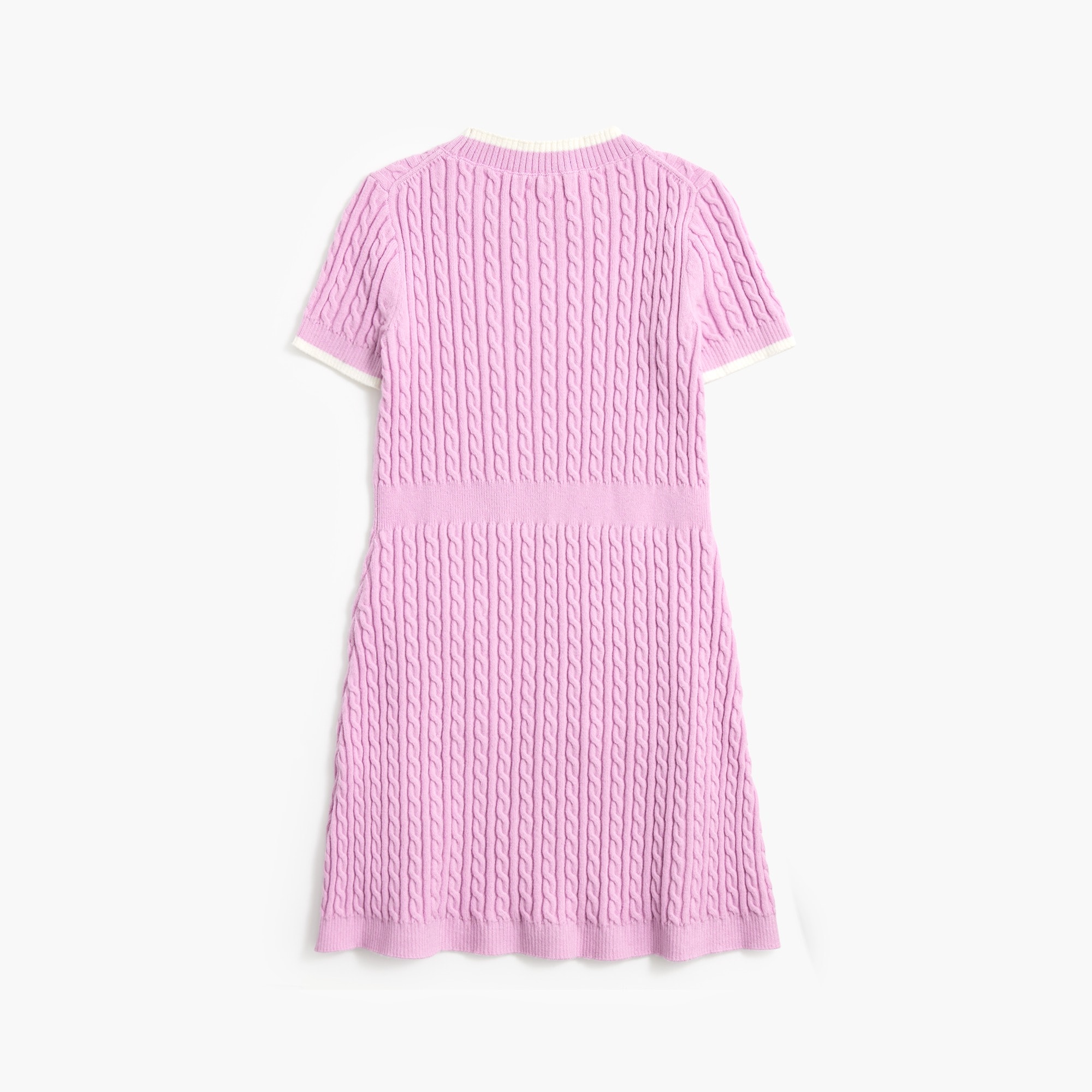 Girls' cable-knit sweater-dress